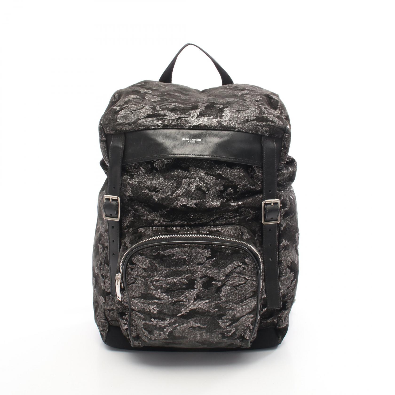 LAURENT PARIS(サンローランパリ) Camouflage Canvas Multi Patch City 