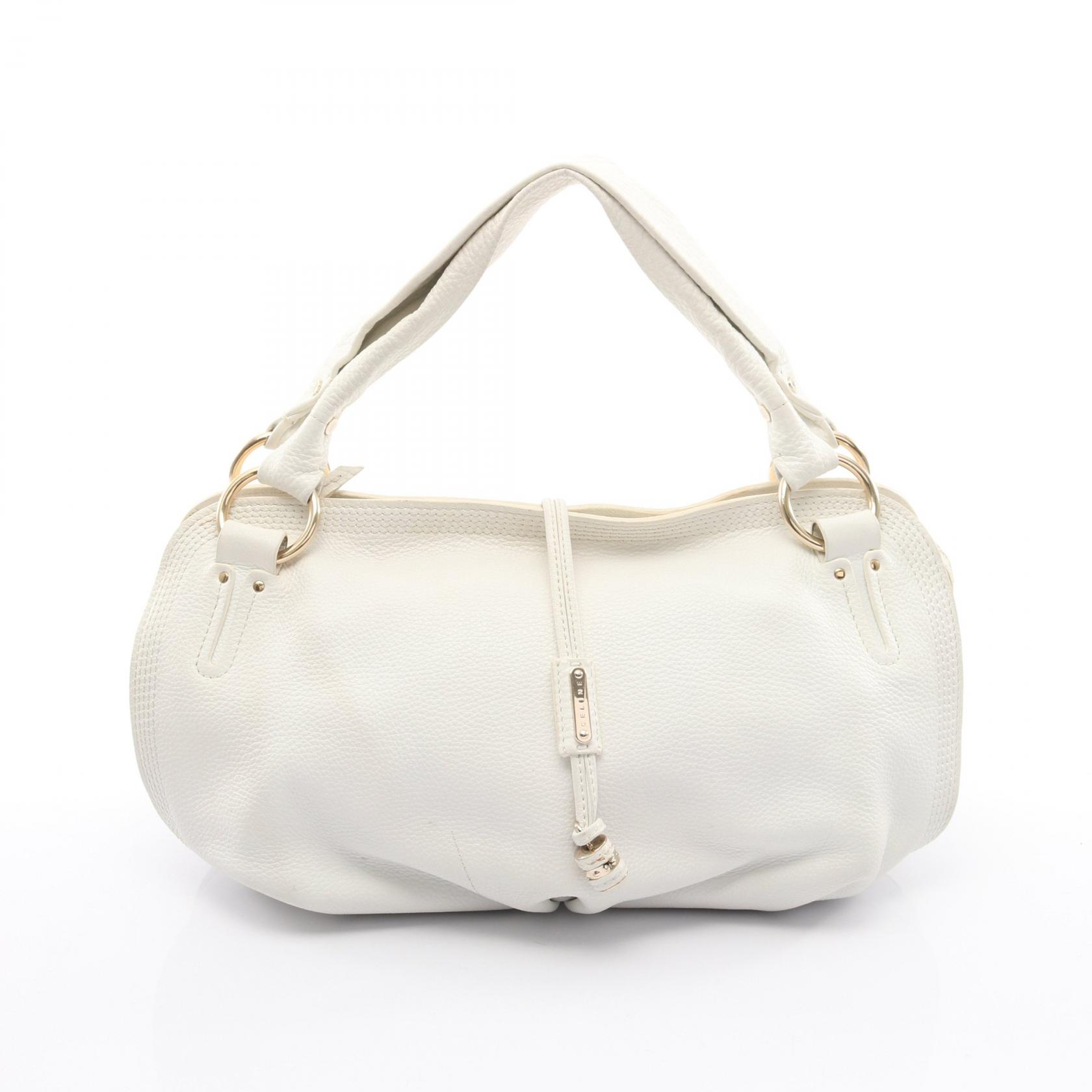【全品ポイント11倍｜7/30 0:00-23:59】セリーヌ CELINE ビタースウィート ハンドバッグ バッグ レザー ホワイト系 160663NGR 【中古】｜RECLO（リクロ）店