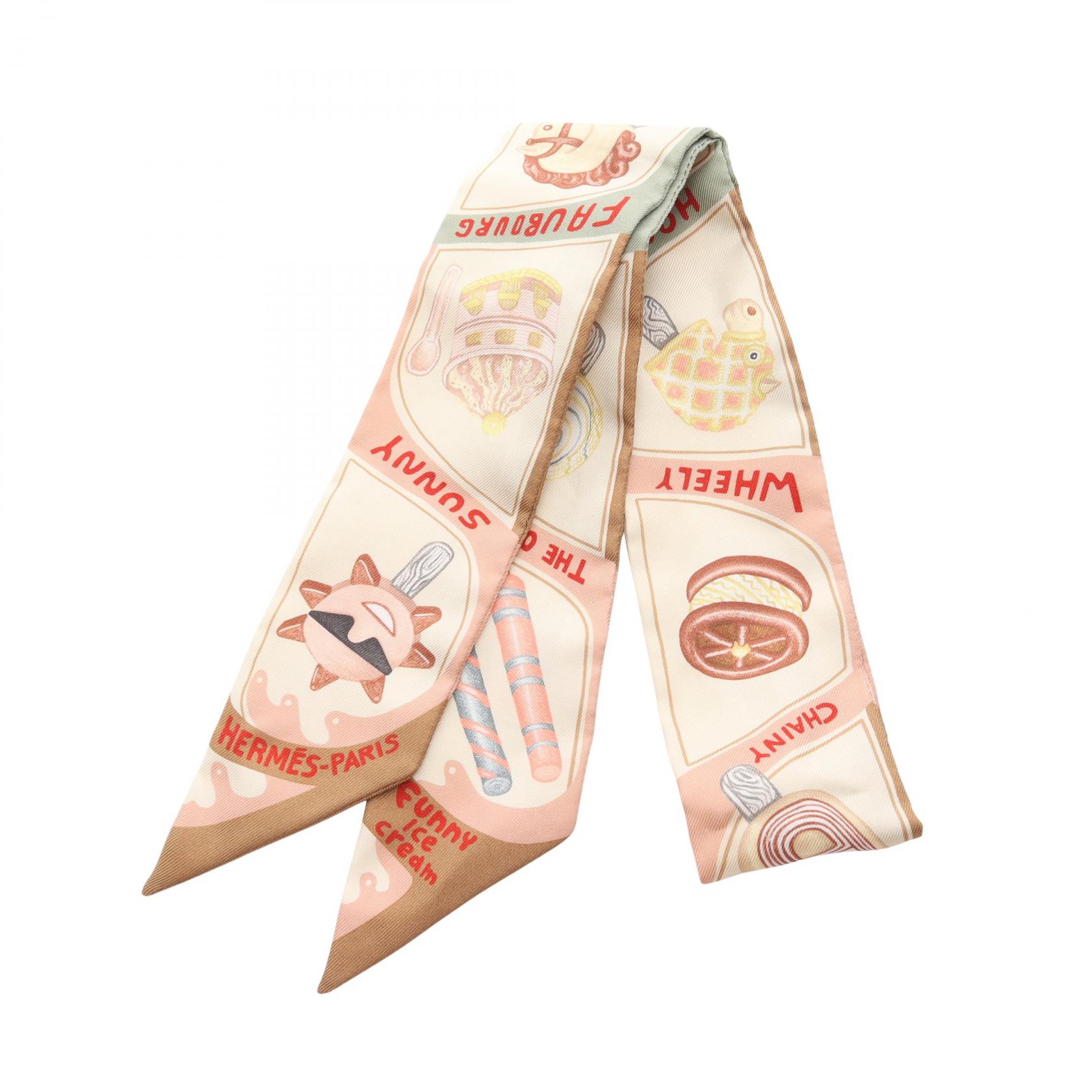 楽天市場】質屋 未使用品 HERMES エルメス ツイリー FUNNY ICE CREAM