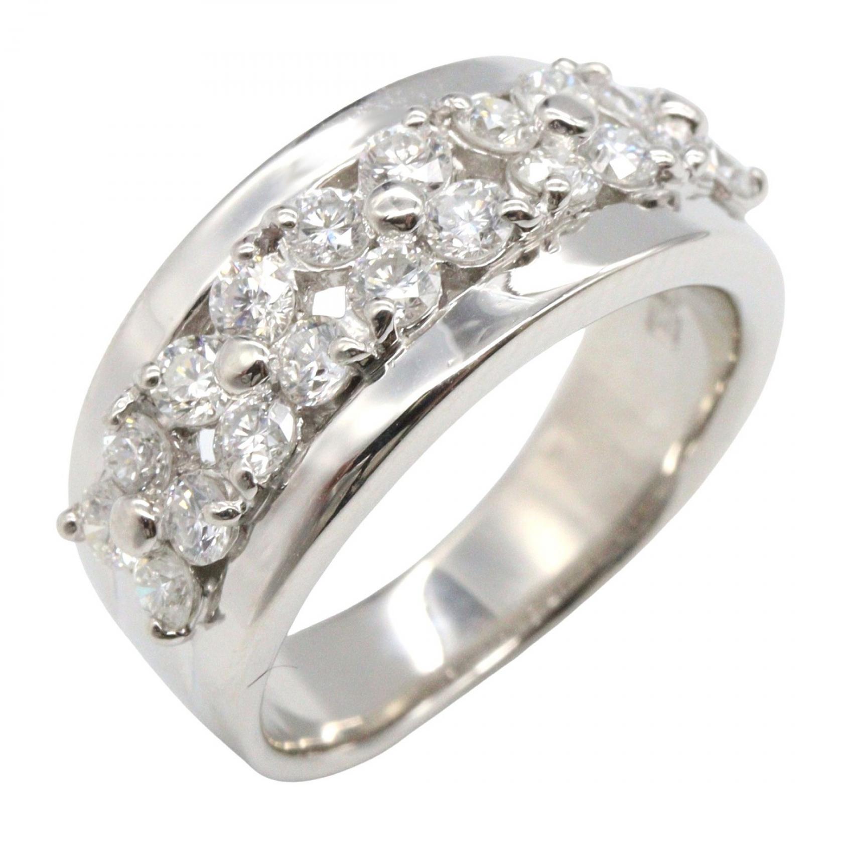 ジュエリー JEWELRY ダイヤモンド リング リング・指輪 ジュエリー Pt900プラチナ ダイヤモンド シルバー系 ﾀﾞｲﾔ 10.4g 【中古】