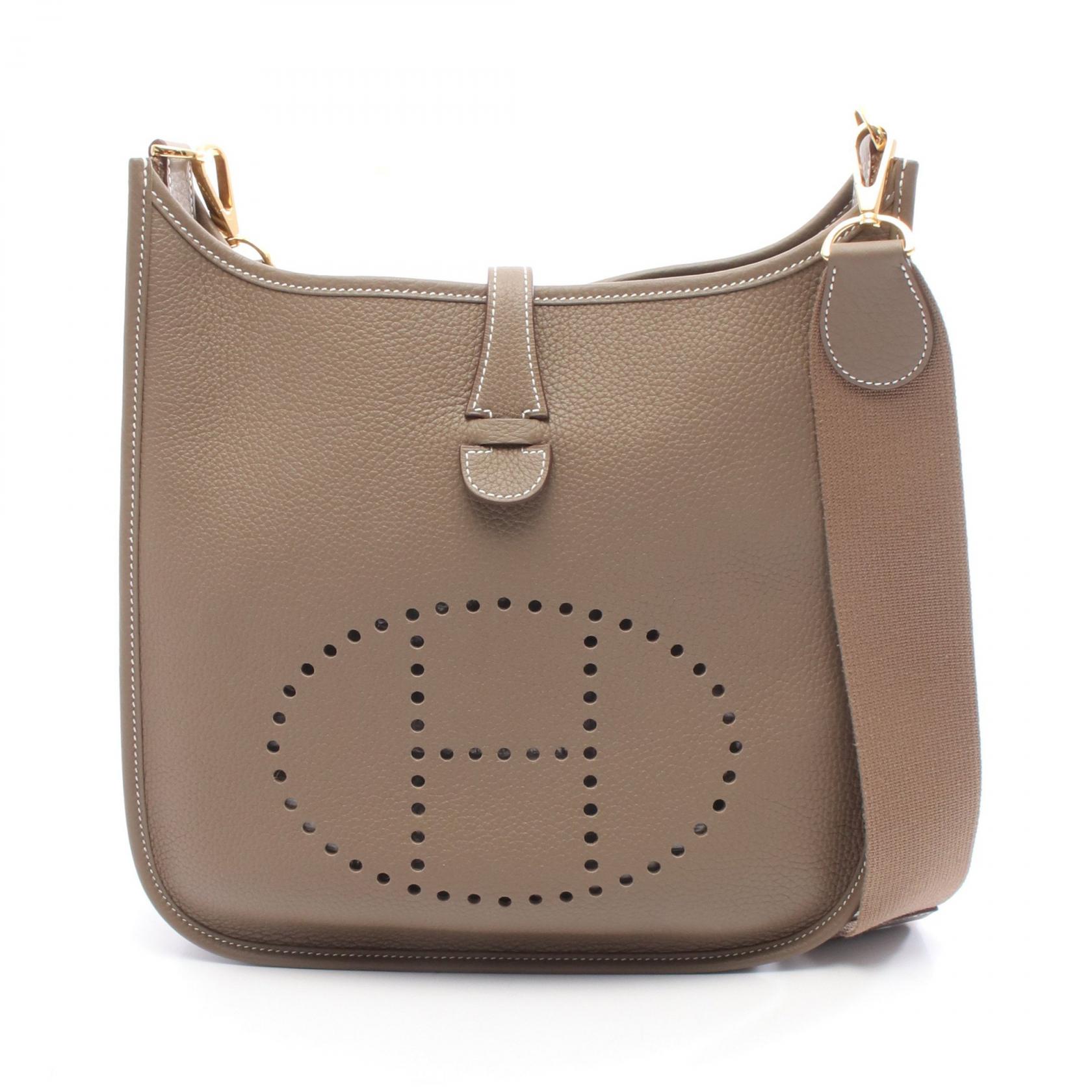 エルメス HERMES エヴリン 3 トロワ PM ショルダーバッグ バッグ レザー トリヨンクレマンス トリヨンクレマンス グレー系 【中古】