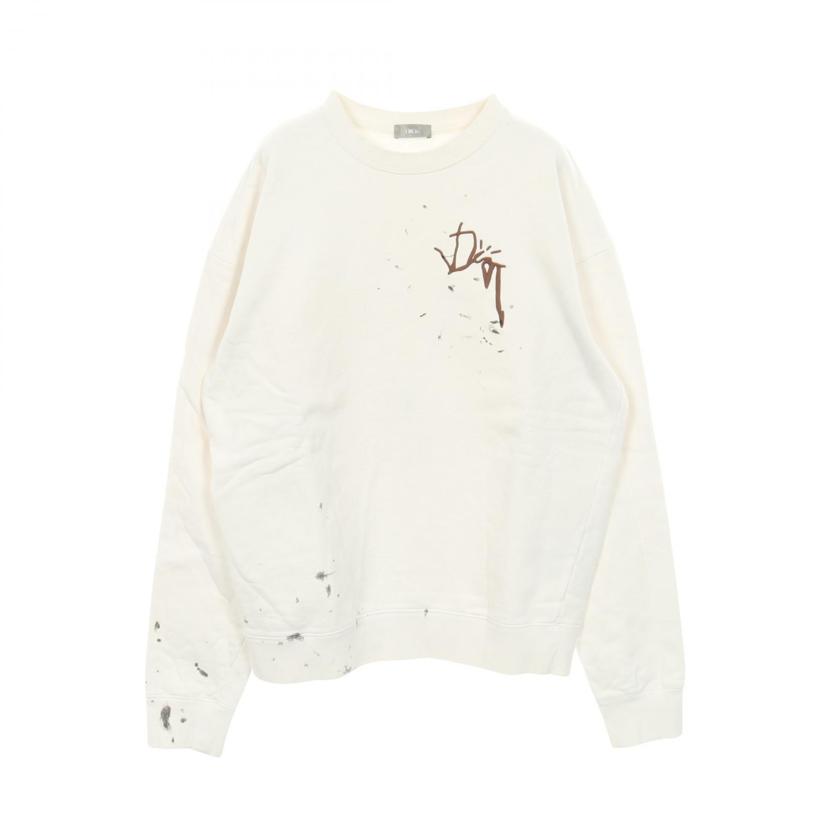 ディオール Dior DIOR × TRAVIS SCOTT CACTUS JACK スウェット 衣料品 トップス コットン ホワイト系 【中古】