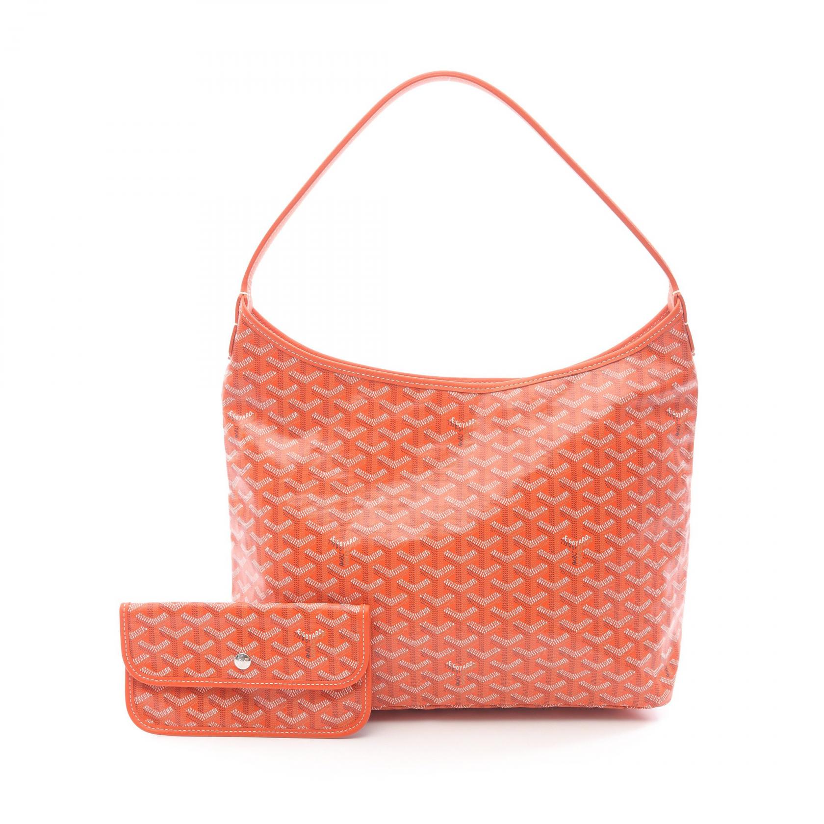 ゴヤール GOYARD ボエム ホーボーバッグ ショルダーバッグ バッグ PVCコーティングキャンバス レザー オレンジ系 / マルチカラー BOHEMEPMLTY07CL07P 【中古】