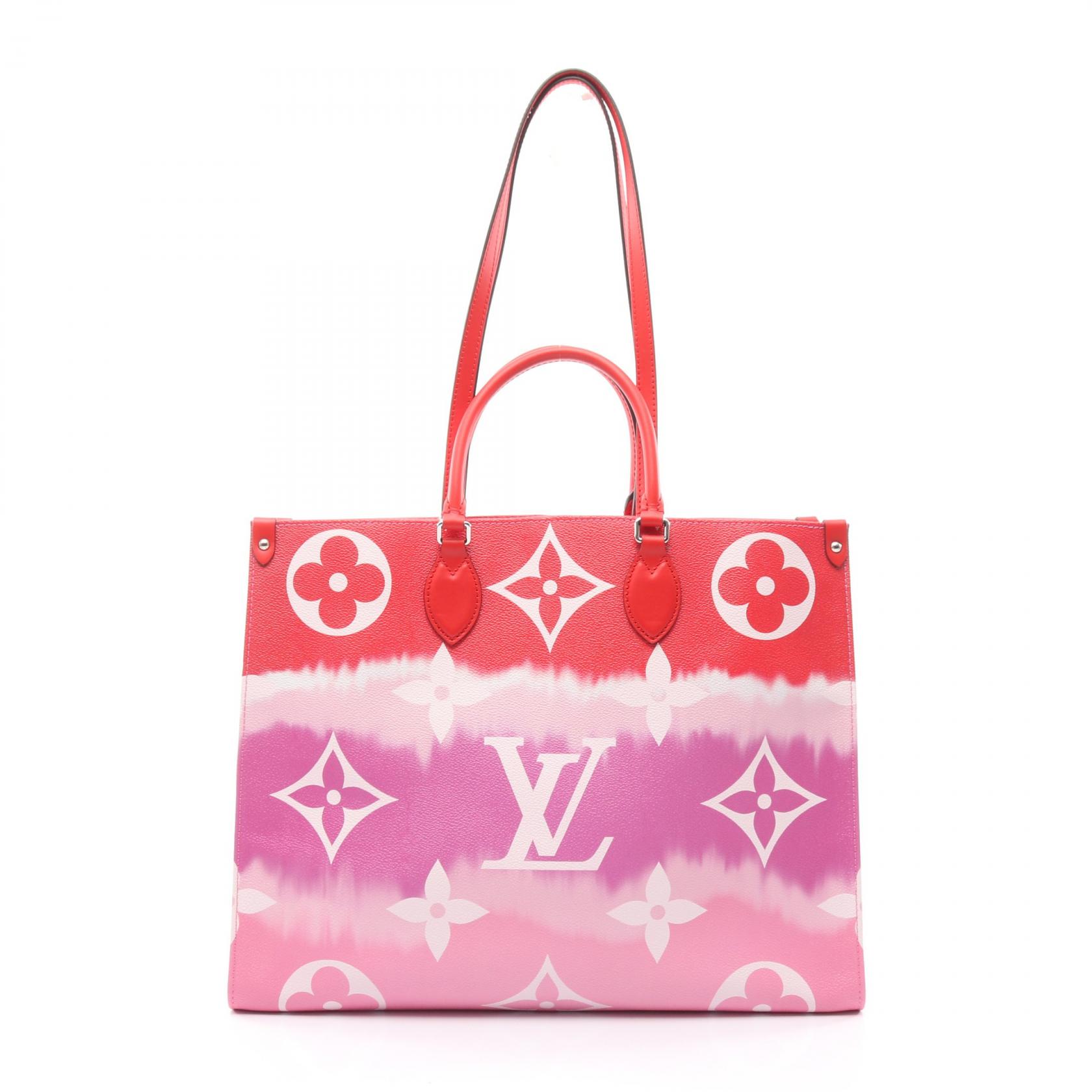 楽天市場】LOUIS VUITTONオンザゴーGM M45121 エスカル レッド・ピンク