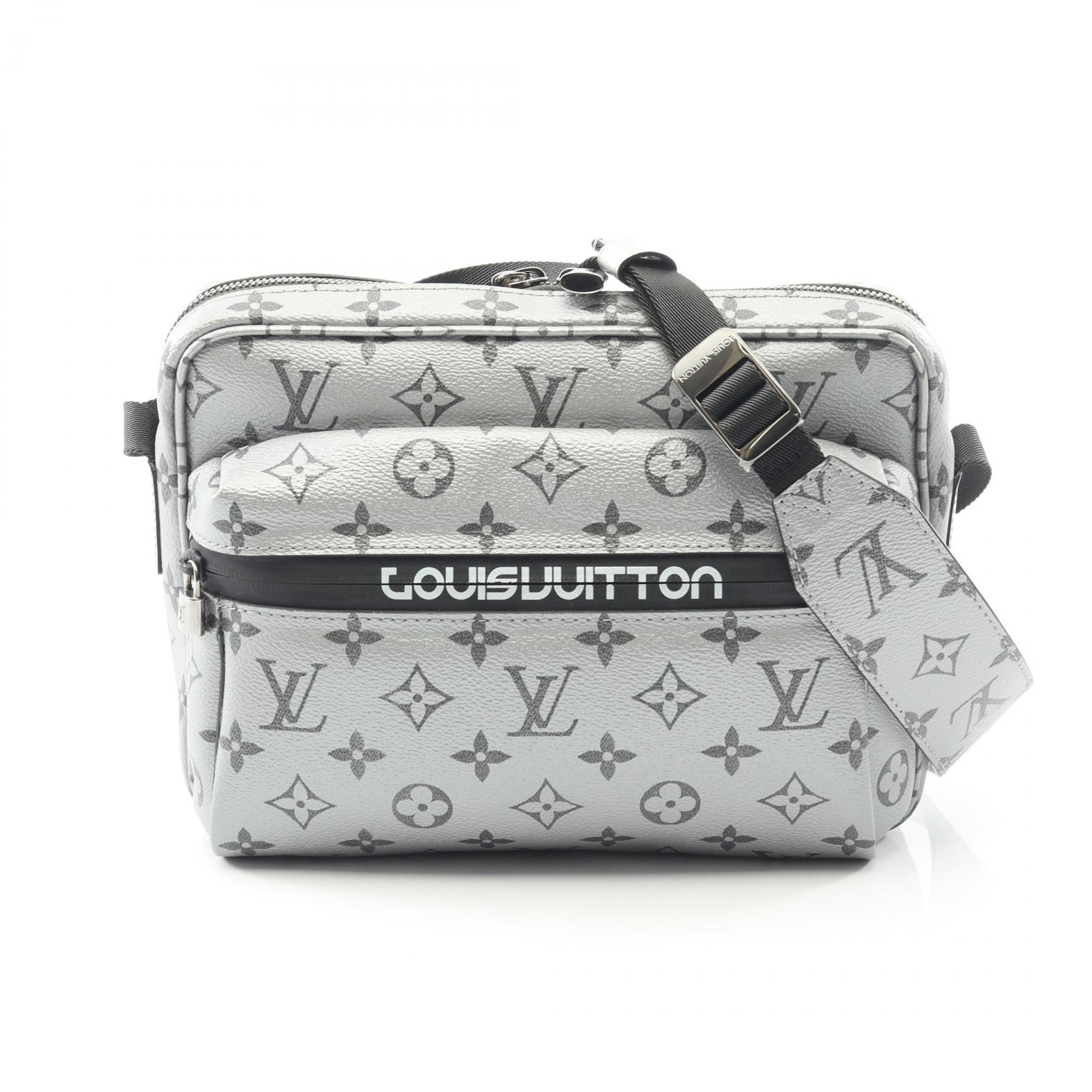 ルイ・ヴィトン LOUIS VUITTON リフレクトメッセンジャー PM モノグラム ショルダーバッグ バッグ PVCコーティングキャンバス シルバー系 M43859 【中古】