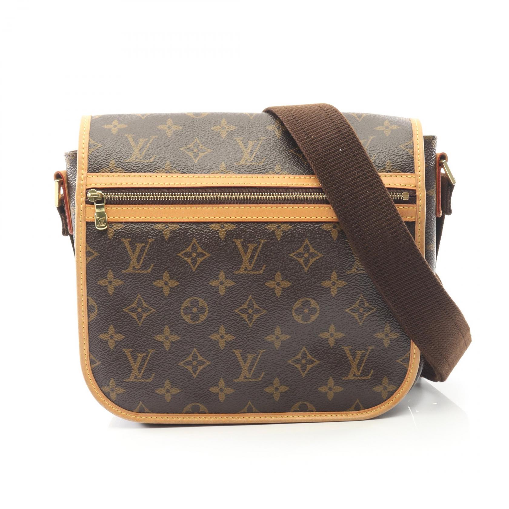 【15%OFFクーポン対象 4/4 20時-4/10 23:59】ルイ・ヴィトン LOUIS VUITTON メッセンジャーPM ボスフォール ショルダーバッグ バッグ PVCコーティングキャンバス レザー モノグラム ブラウン系 M40106 【中古】