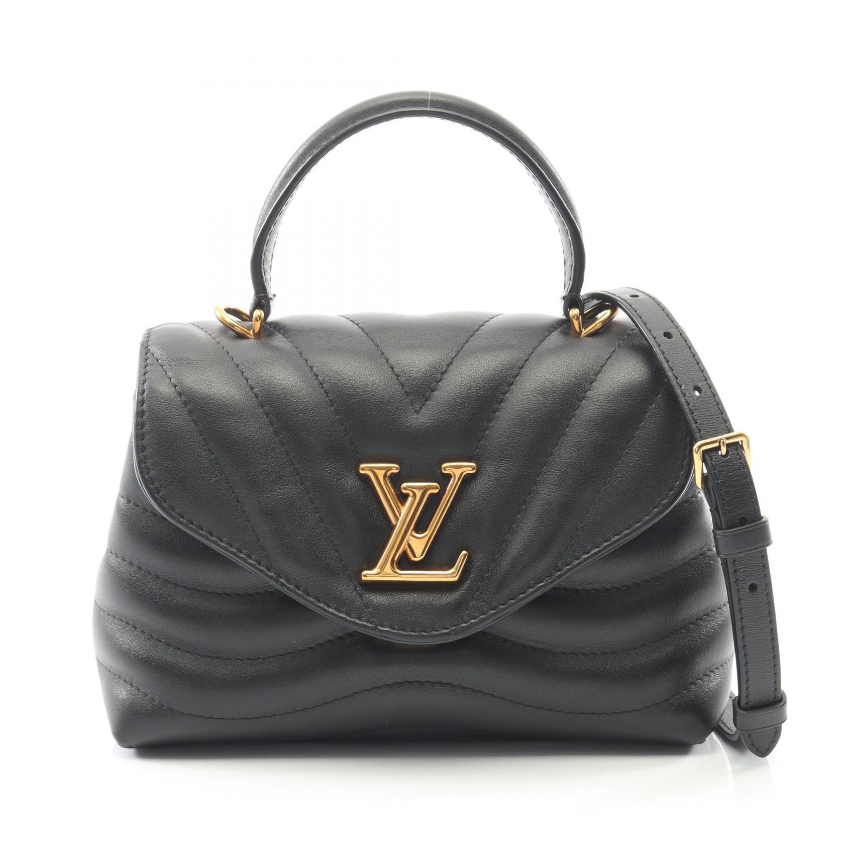 ルイ・ヴィトン LOUIS VUITTON ホールドミー ハンドバッグ バッグ レザー カーフ ブラック系 M21720 【中古】