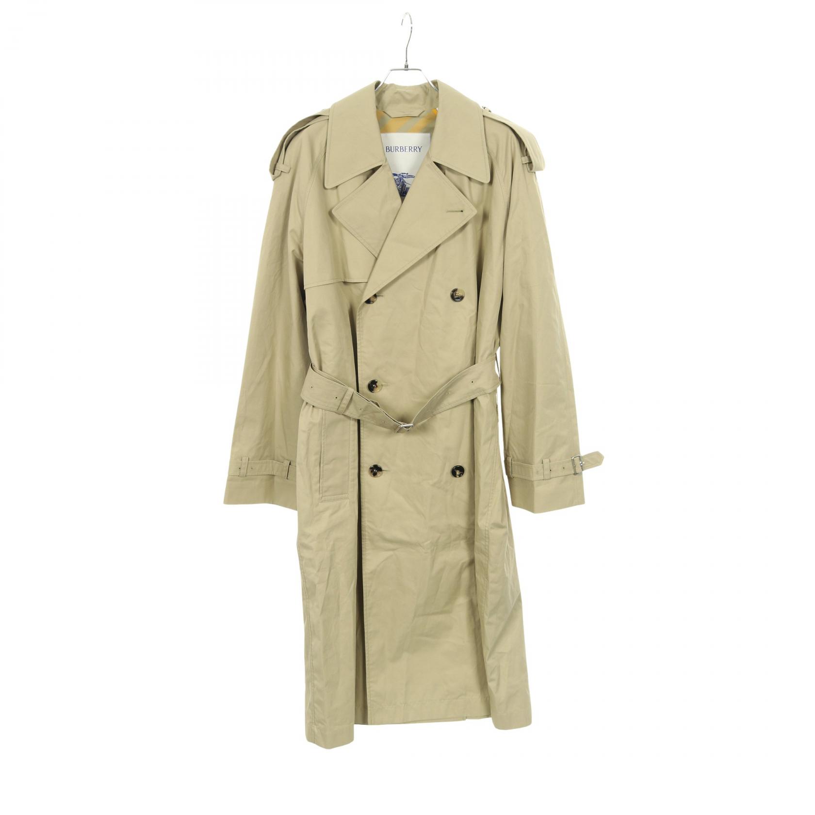 バーバリーロンドン ノバチェック トレンチコート ショート丈 ベルト 38 M バーバリー ノバチェック ホースロゴボタン トレンチコート ベルト付