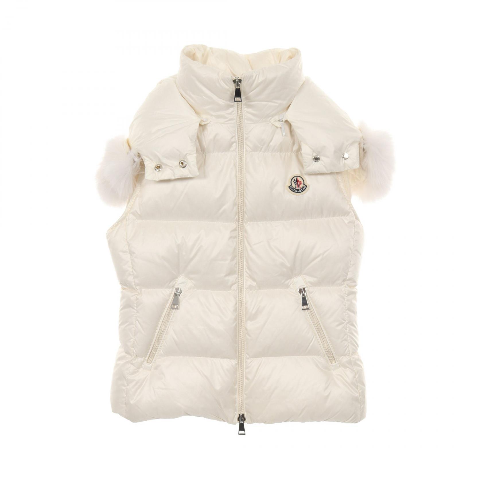 モンクレール MONCLER GALLINULE ダウンベスト 衣料品 アウター ナイロン ホワイト系 I20931A00163 595ZZ 【中古】