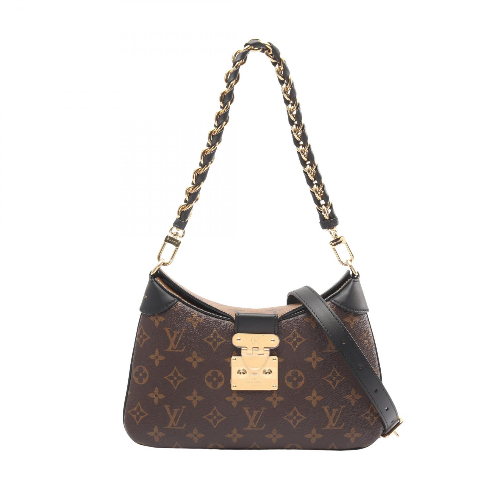 ルイ・ヴィトン LOUIS VUITTON LVトゥイニー ショルダーバッグ バッグ PVCコーティングキャンバス レザー モノグラム・リバース ブラウン系 M46659 【中古】 220,000円