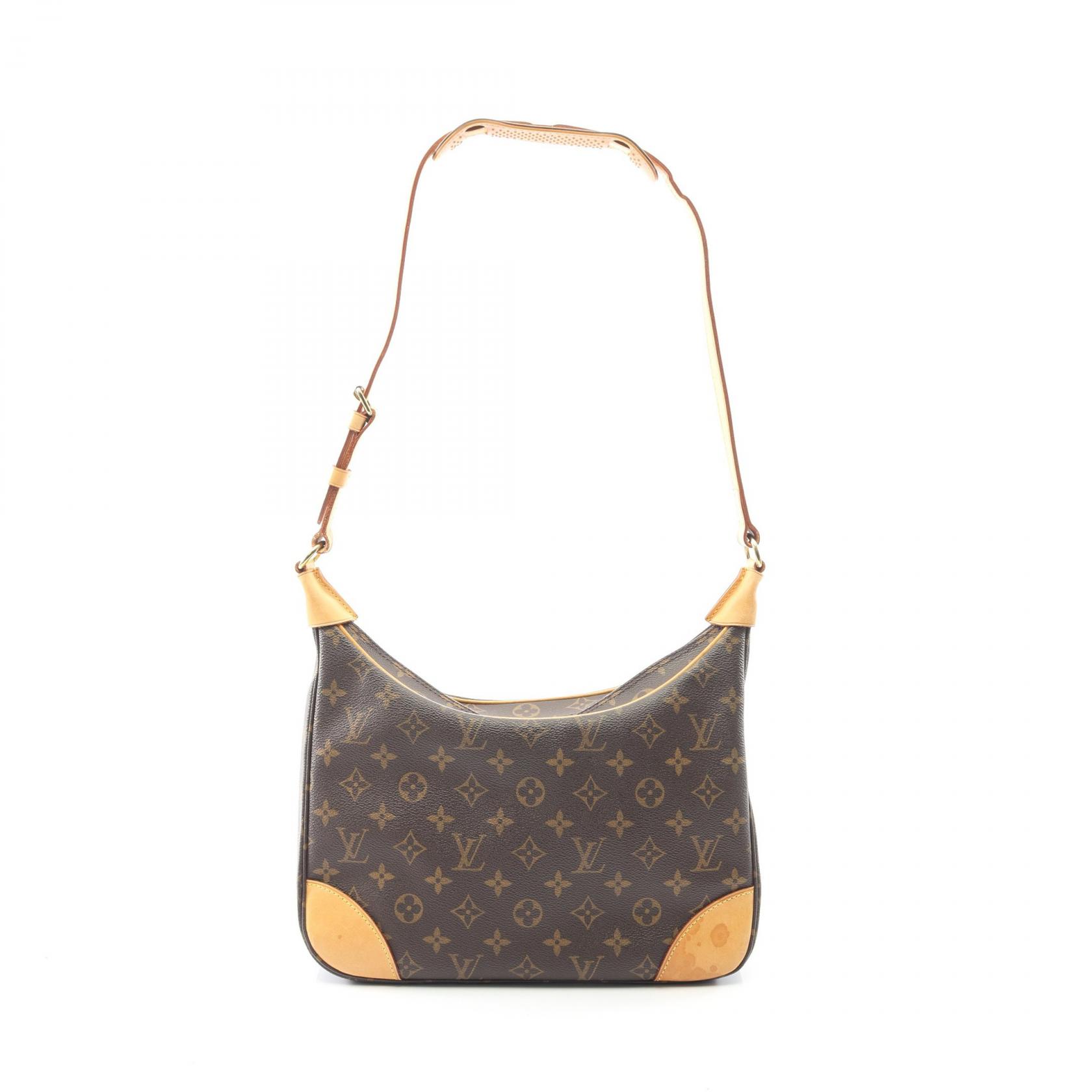 ルイ・ヴィトン LOUIS VUITTON ブローニュPM ショルダーバッグ バッグ PVCコーティングキャンバス レザー モノグラム ブラウン系 M51265 【中古】