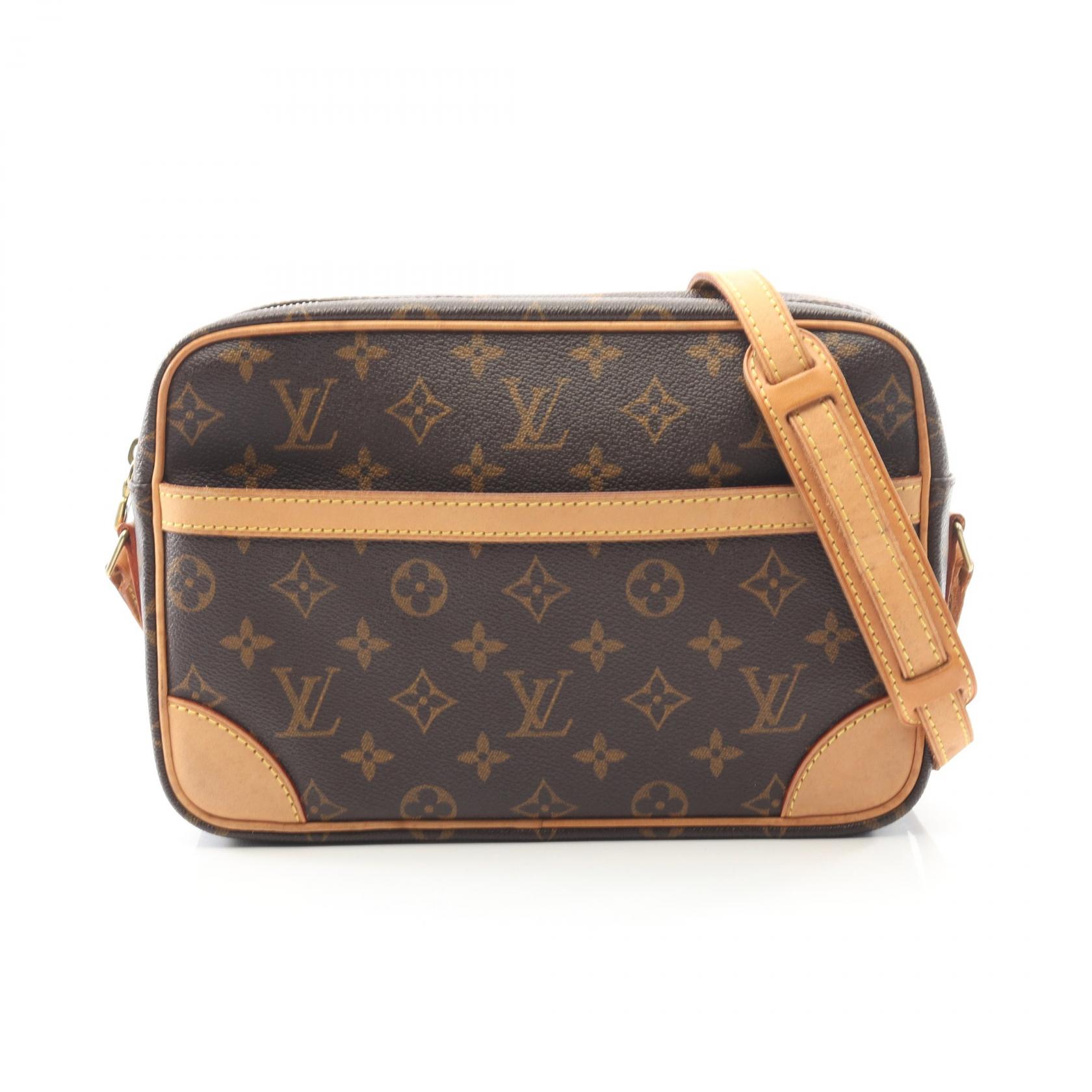 ルイ・ヴィトン LOUIS VUITTON トロカデロ27 ショルダーバッグ バッグ PVCコーティングキャンバス レザー モノグラム ブラウン系 M51274 【中古】