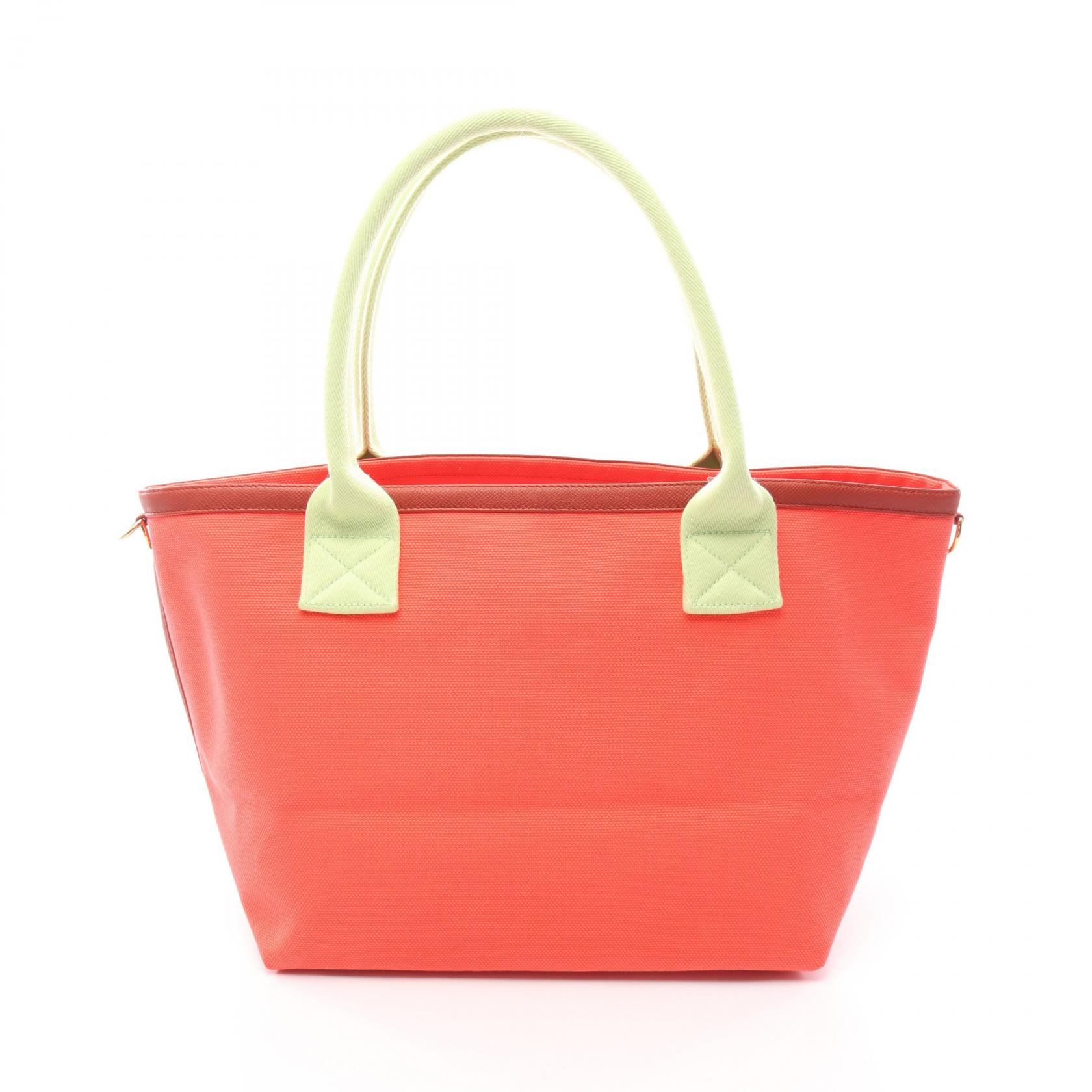 【15%OFFクーポン対象 4/4 20時-4/10 23:59】エルメス HERMES プティアッシュ ソーカバス トートバッグ バッグ レザー トワルアッシュ トワルアッシュ レッド系 / グリーン系 / ブラウン系 【中古】