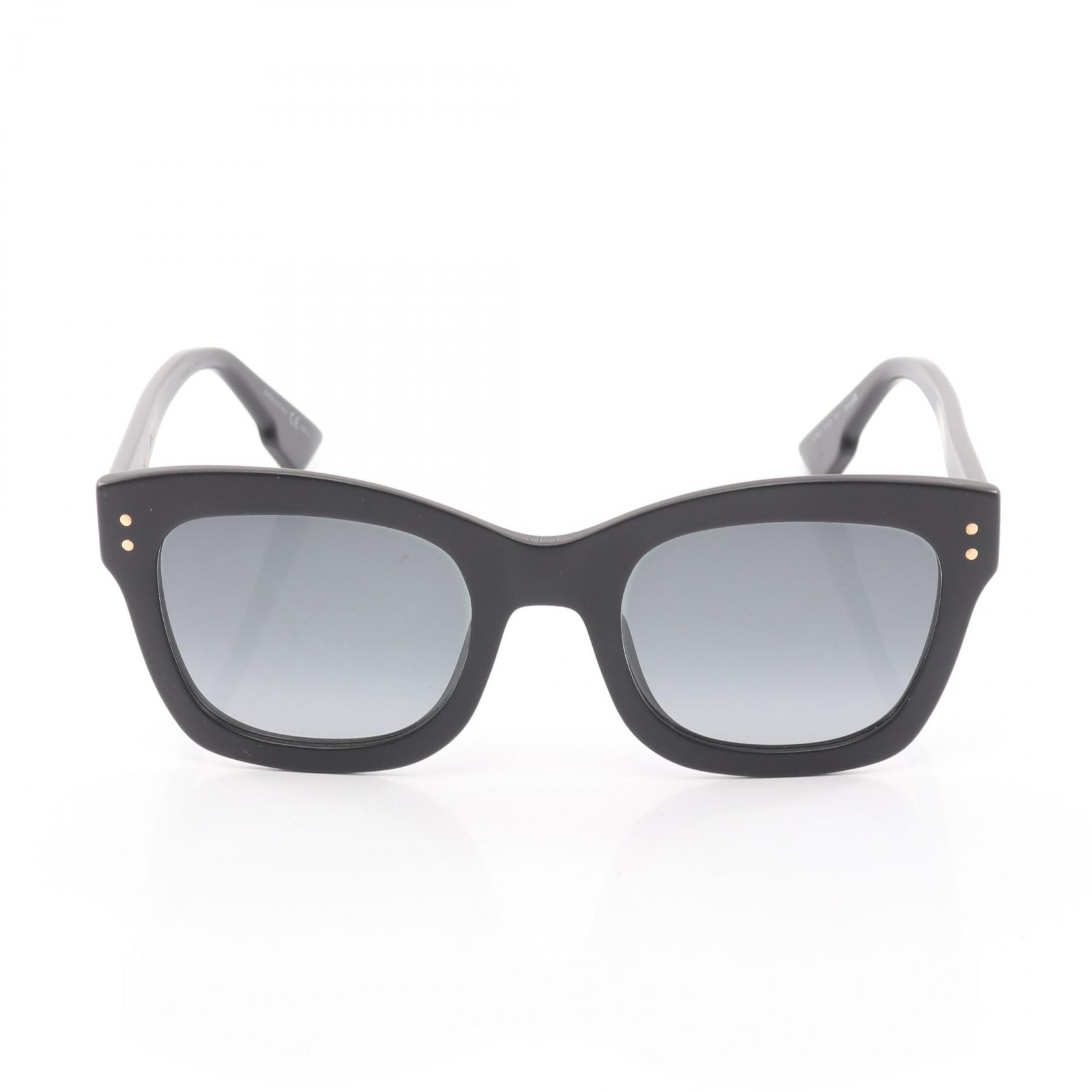 【美品】Christian Dior サングラス ブラックCD金ロゴ ディオール 中古・古着通販】Christian Dior (クリスチャン ディオール