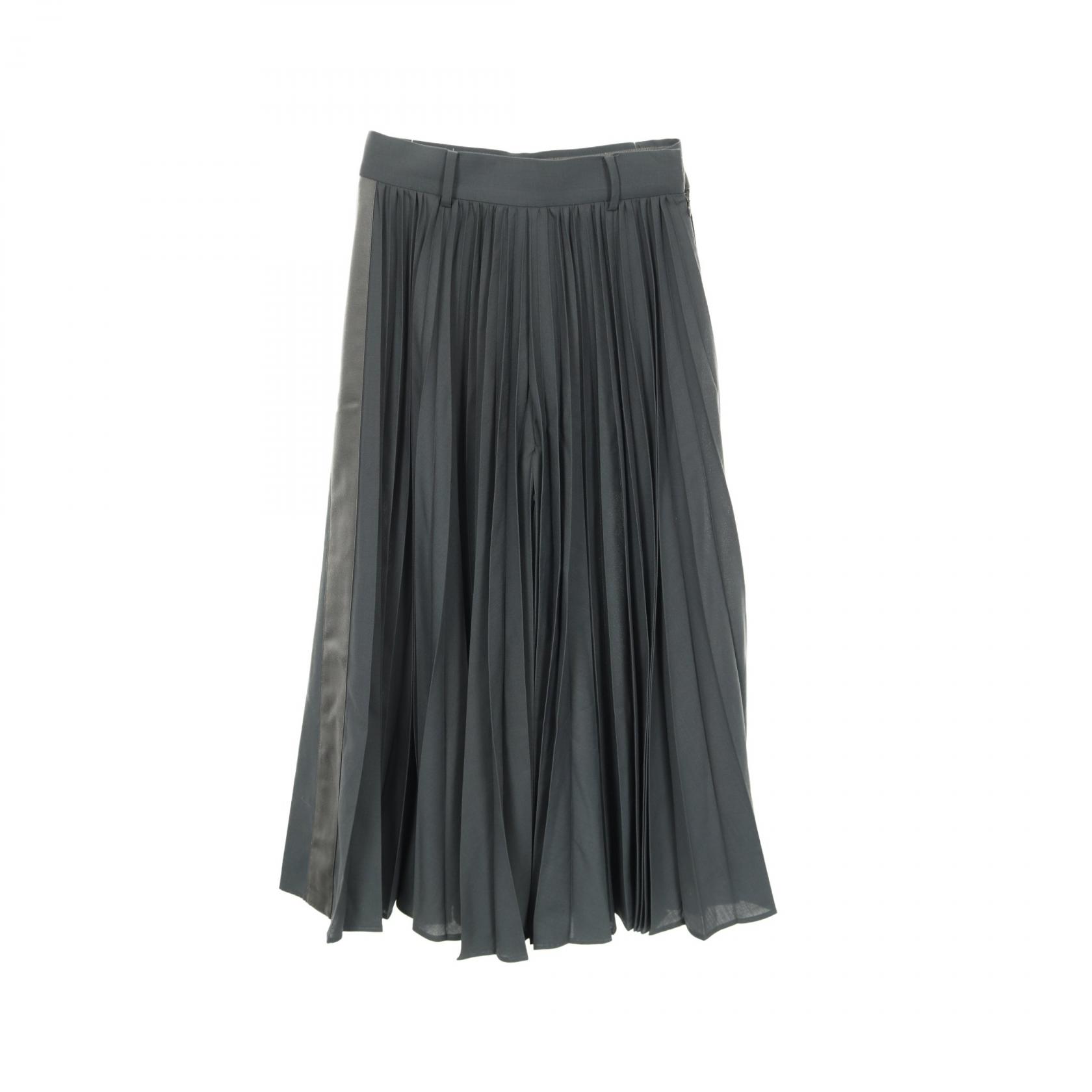 サカイ Sacai パンツ 衣料品 ボトムス ウール ポリエステル グレー系 【中古】