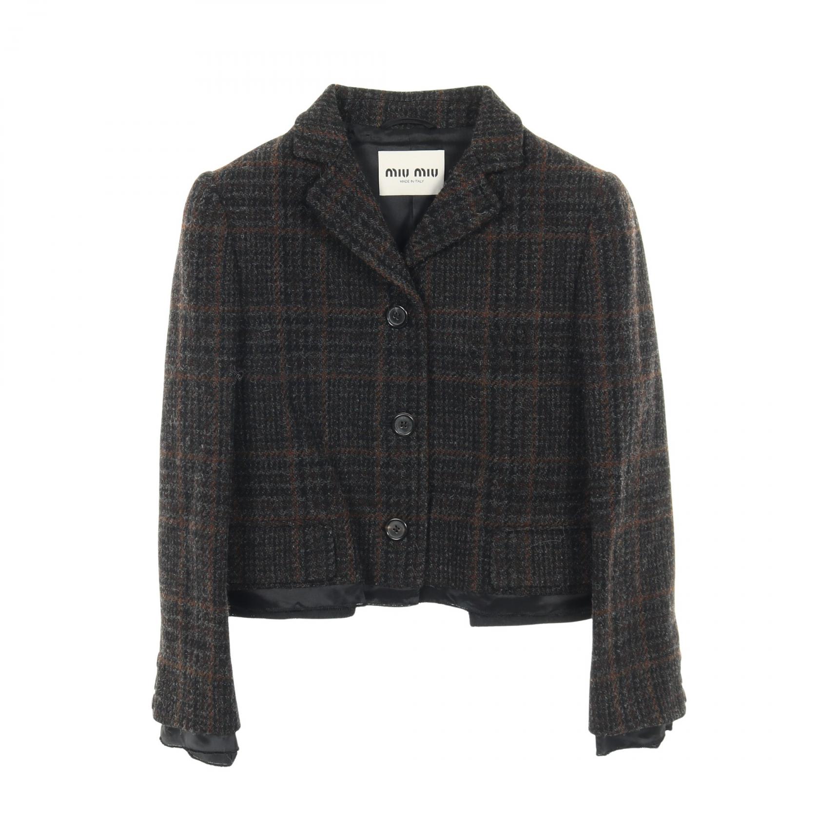 楽天市場】【ミュウミュウ】Miu Miu ウール フード付き ダッフルコート