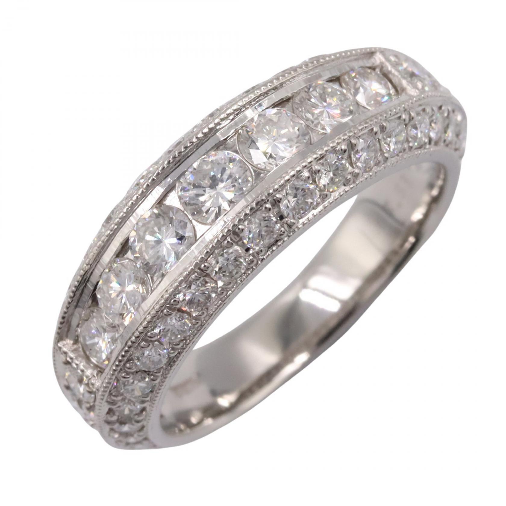 ジュエリー JEWELRY ダイヤモンド リング リング・指輪 ジュエリー Pt900プラチナ ダイヤモンド シルバー系 / クリア系 ﾀﾞｲﾔ 8.5g 【中古】