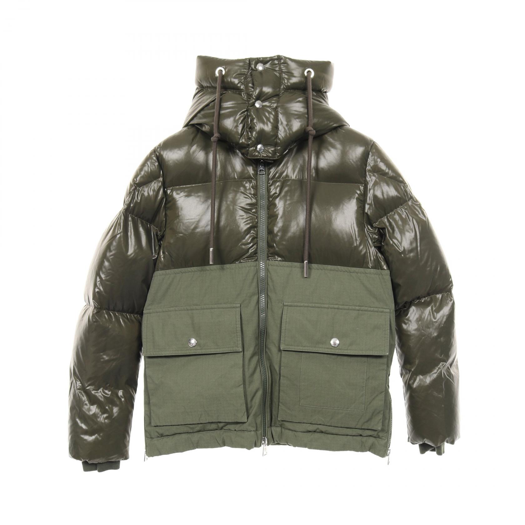 モンクレール MONCLER MONTRIOND ダウンジャケット 衣料品 アウター ナイロン ウール コットン カーキ系 【中古】