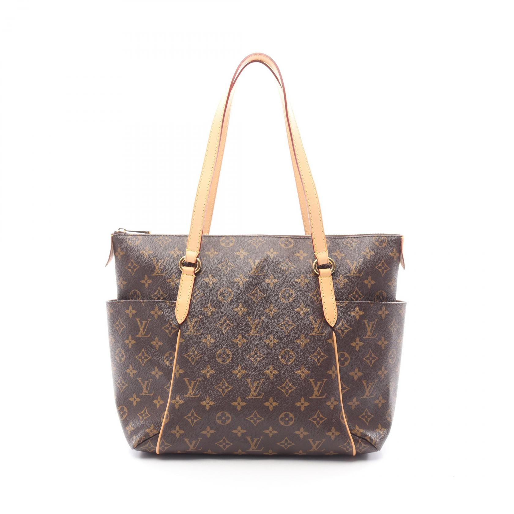 ルイ・ヴィトン LOUIS VUITTON トータリーMM トートバッグ バッグ PVCコーティングキャンバス レザー モノグラム ブラウン系 M56689 【中古】