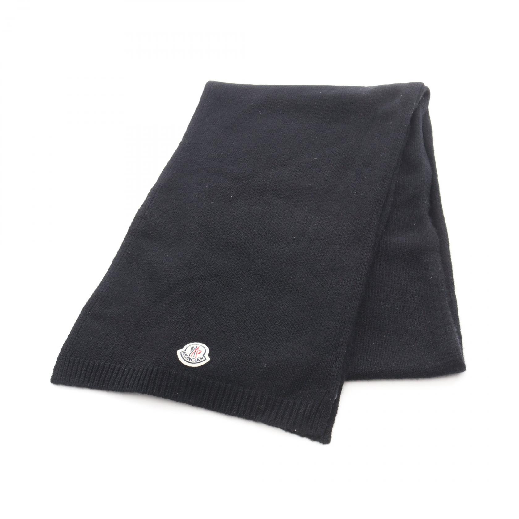 モンクレール MONCLER マフラー 衣料品 ウール ブラック系 【中古】
