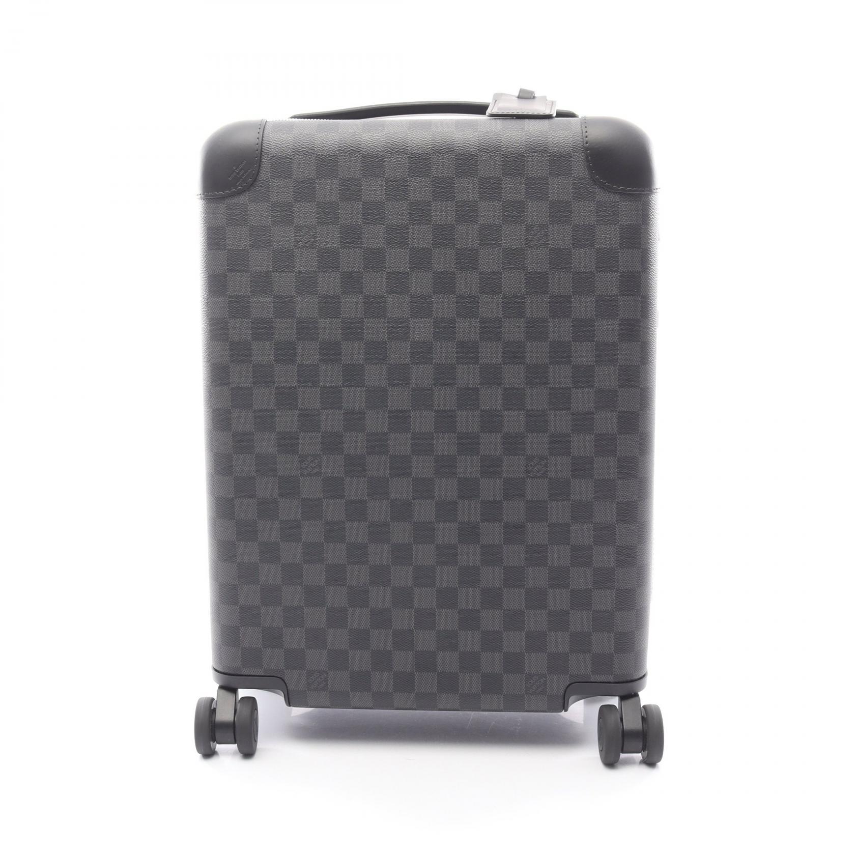 【15%OFFクーポン対象 4/4 20時-4/10 23:59】ルイ・ヴィトン LOUIS VUITTON ホライゾン50 キャリーバッグ バッグ PVCコーティングキャンバス レザー ダミエ・グラフィット ブラック系 N23210 【中古】 242,000円