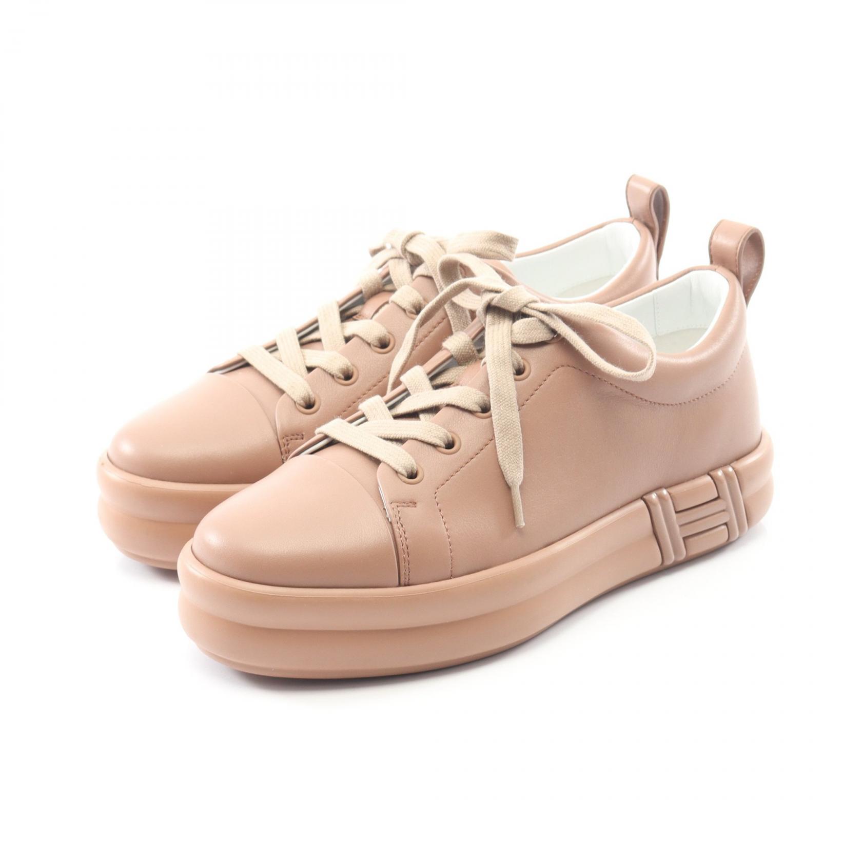 エルメス HERMES ハッピー スニーカー 靴 レザー ブラウン系 【中古】｜RECLO（リクロ）店