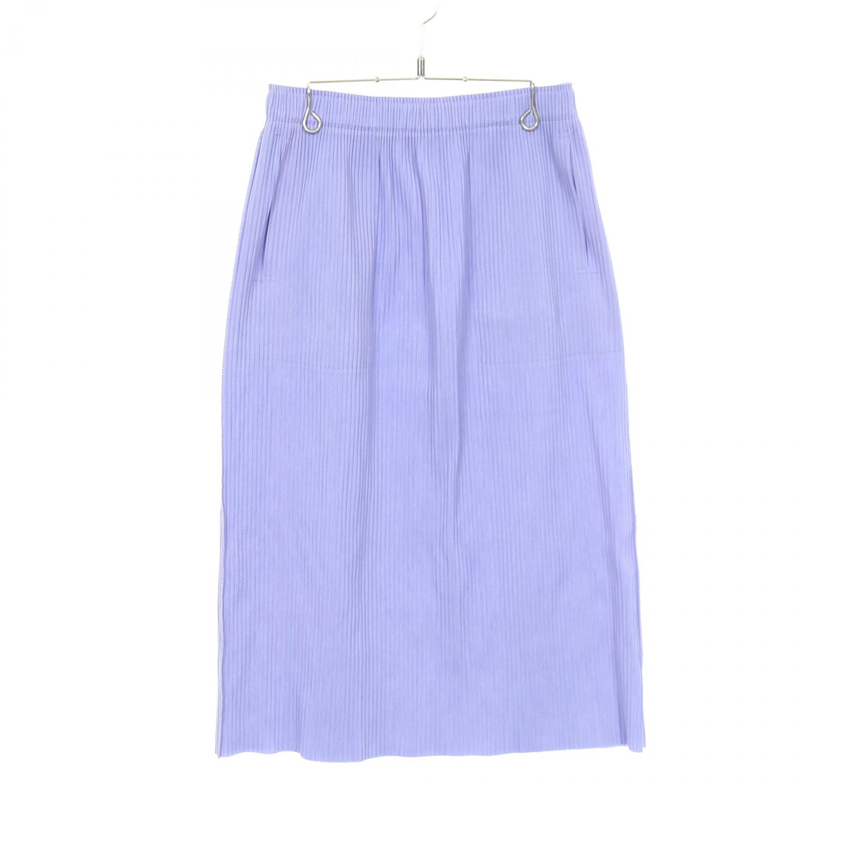 ミー イッセイミヤケ me ISSEY MIYAKE Mix Fine Knit Pleats Bottom スカート 衣料品 ボトムス ポリエステル パープル系 MI54KG274 【中古】 19,250円