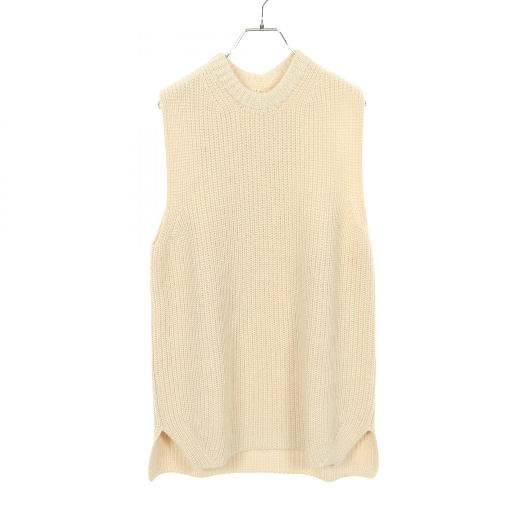 楽天市場】【中古】CELINE フィービー期 キャメルニットベスト 2 3GE4