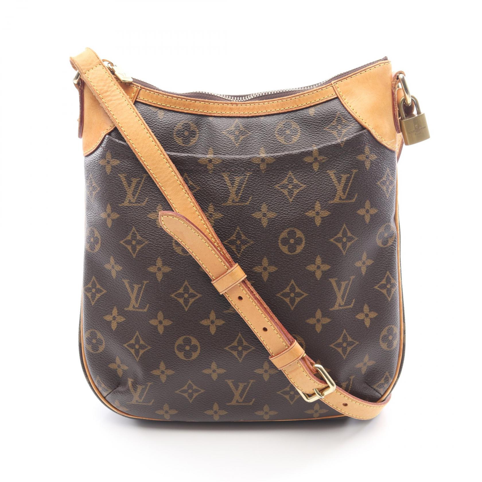ルイ・ヴィトン LOUIS VUITTON オデオンPM ショルダーバッグ バッグ PVCコーティングキャンバス レザー モノグラム ブラウン系 M56390 【中古】