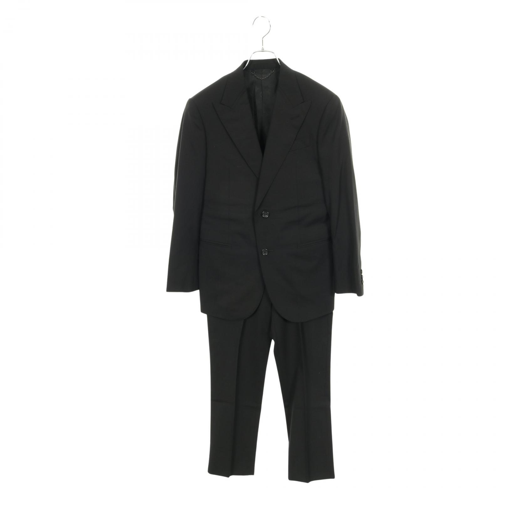 ルイ・ヴィトン LOUIS VUITTON シングルブレステッド ウール ポンヌフ スーツ 衣料品 ウール ブラック系 RM231F RE8 HOCF4W 【中古】
