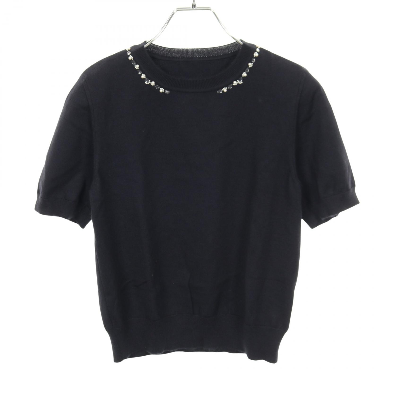 フォクシー FOXEY ニット 衣料品 トップス カシミヤ シルク ネイビー系 43963 【中古】