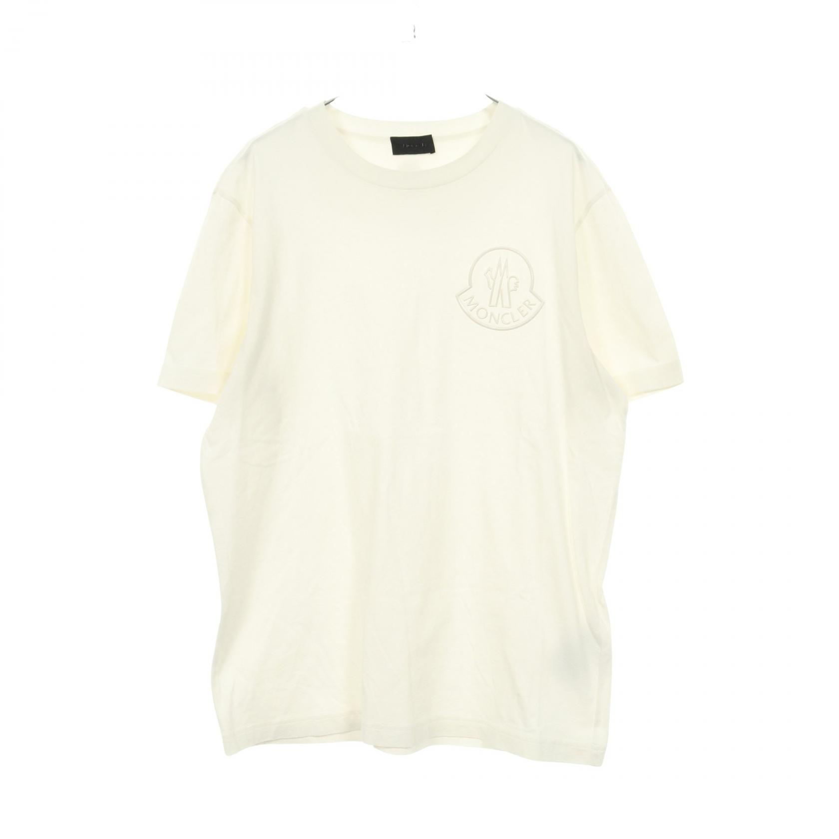 【10%OFFクーポン 7/21 10時～7/26 9:59】モンクレール MONCLER 半袖Tシャツ 衣料品 トップス コットン ホワイト系 8C00026 【中古】｜RECLO（リクロ）店