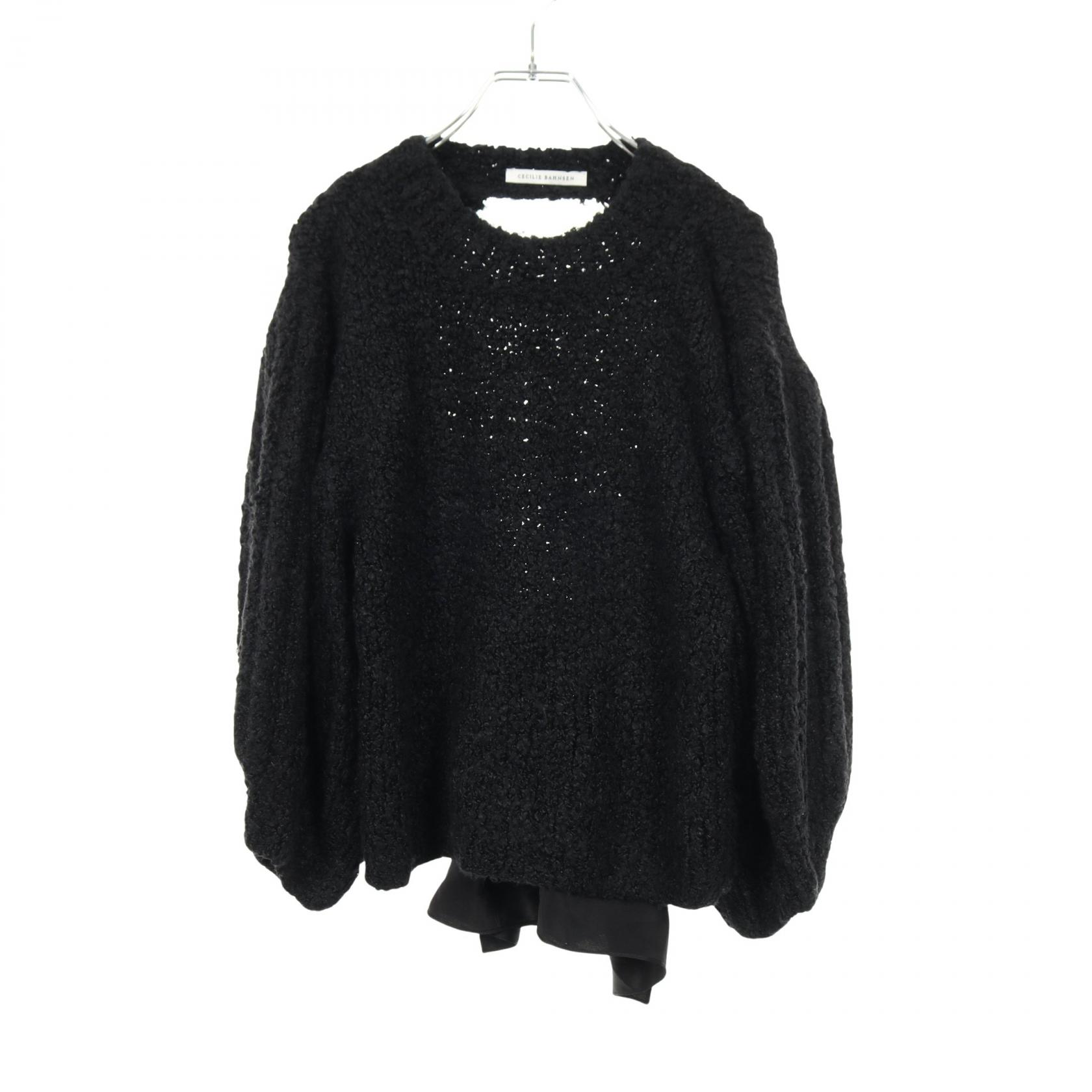 セシリーバンセン Cecilie Bahnsen ニット 衣料品 トップス シルク ブラック系 【中古】