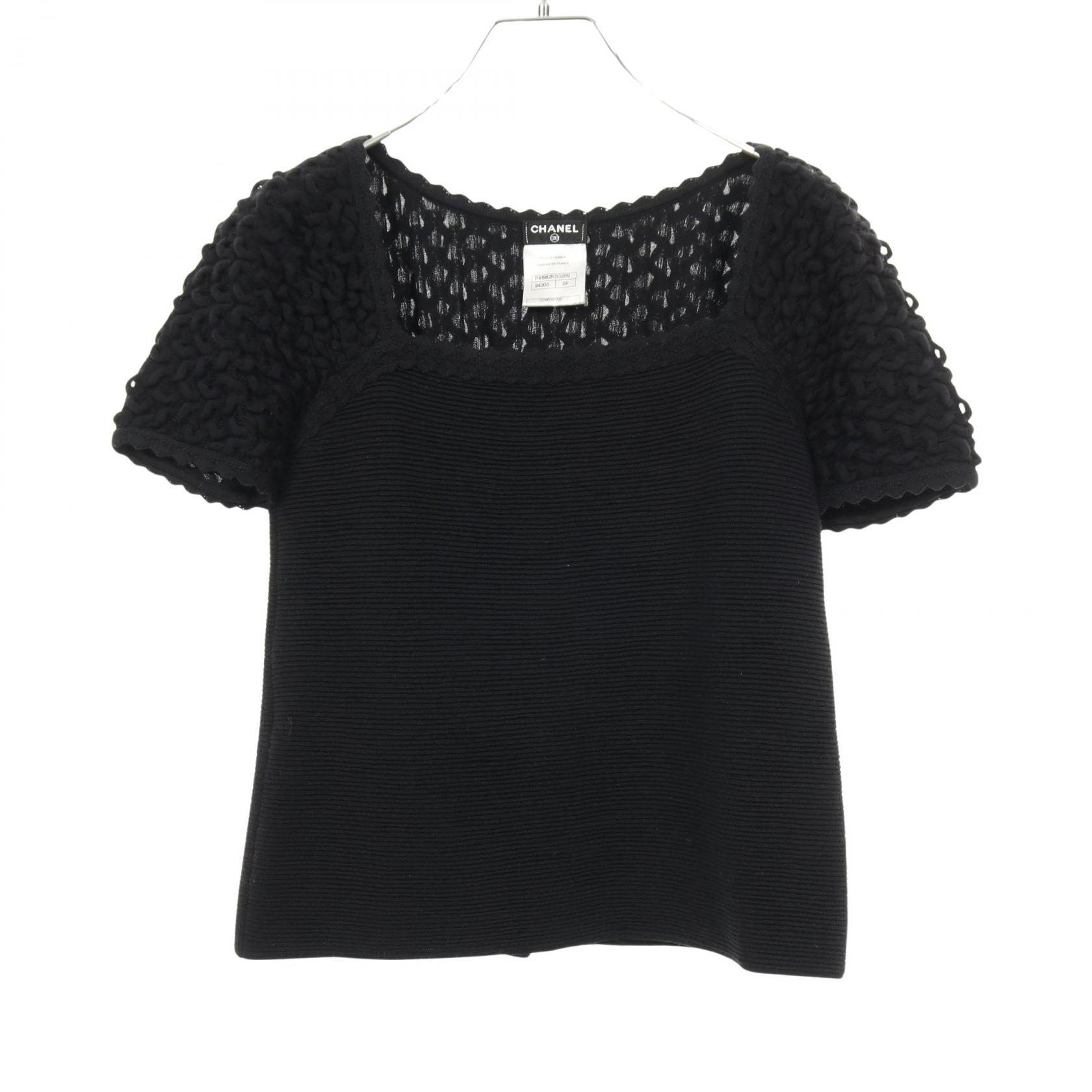 シャネル CHANEL ココマーク ニット 衣料品 トップス ウール ブラック系 P41982 【中古】