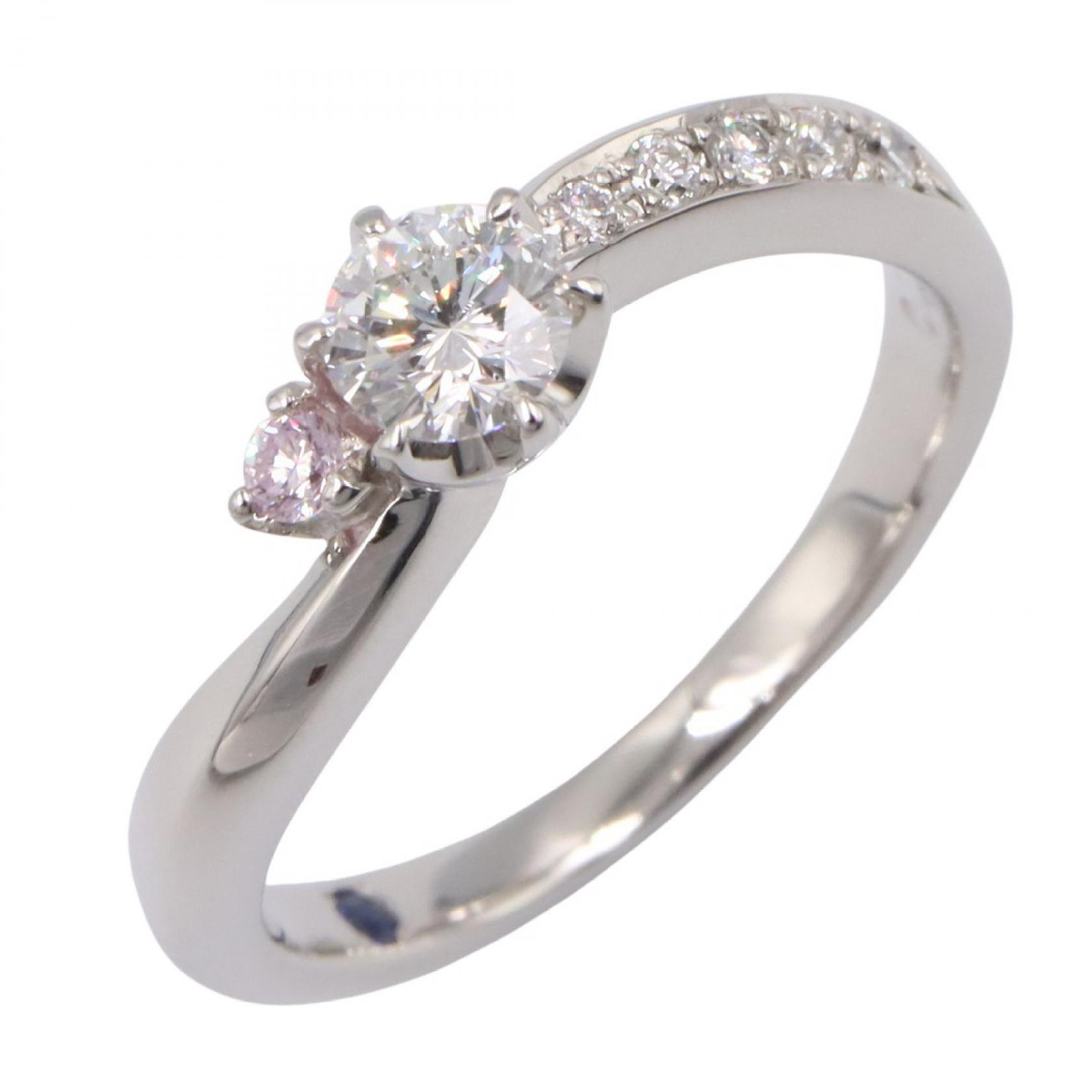 ジュエリー JEWELRY ダイヤモンド リング リング・指輪 ジュエリー Pt900プラチナ ダイヤモンド シルバー系 / クリア系 ﾀﾞｲﾔ 5.0g 【中古】