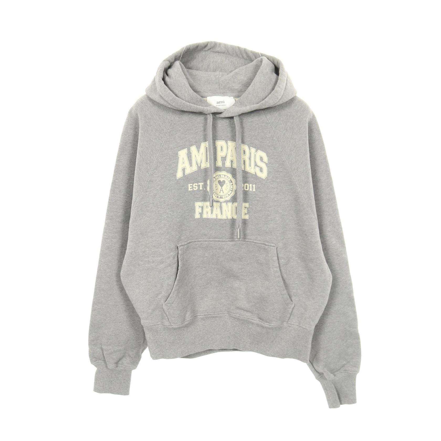 楽天市場】AMI PARIS アミパリ オーガニックコットン ジップ パーカー