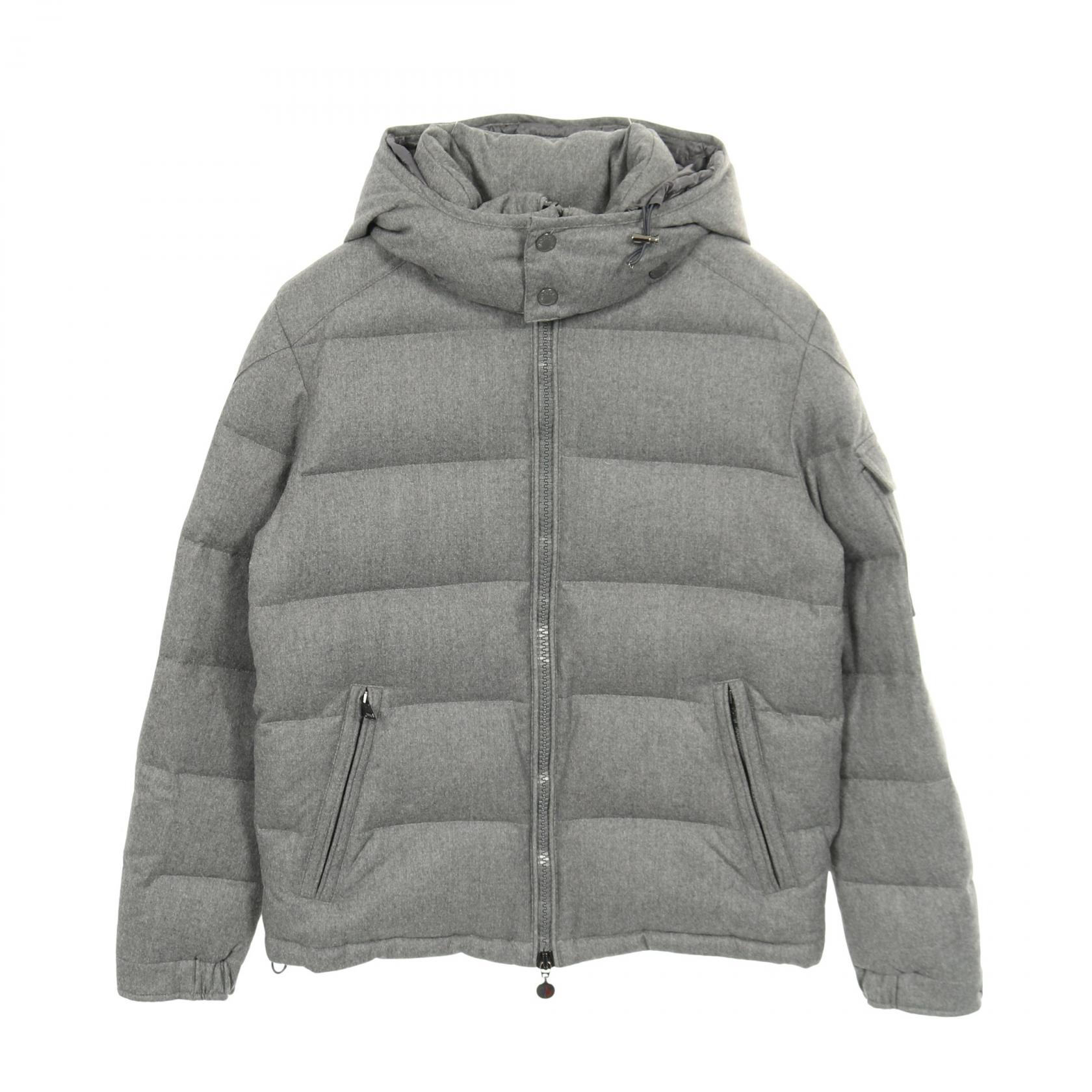 モンクレール MONCLER MONTGENEVRE モンジュネーヴル ダウンジャケット 衣料品 アウター ウール グレー系 【中古】