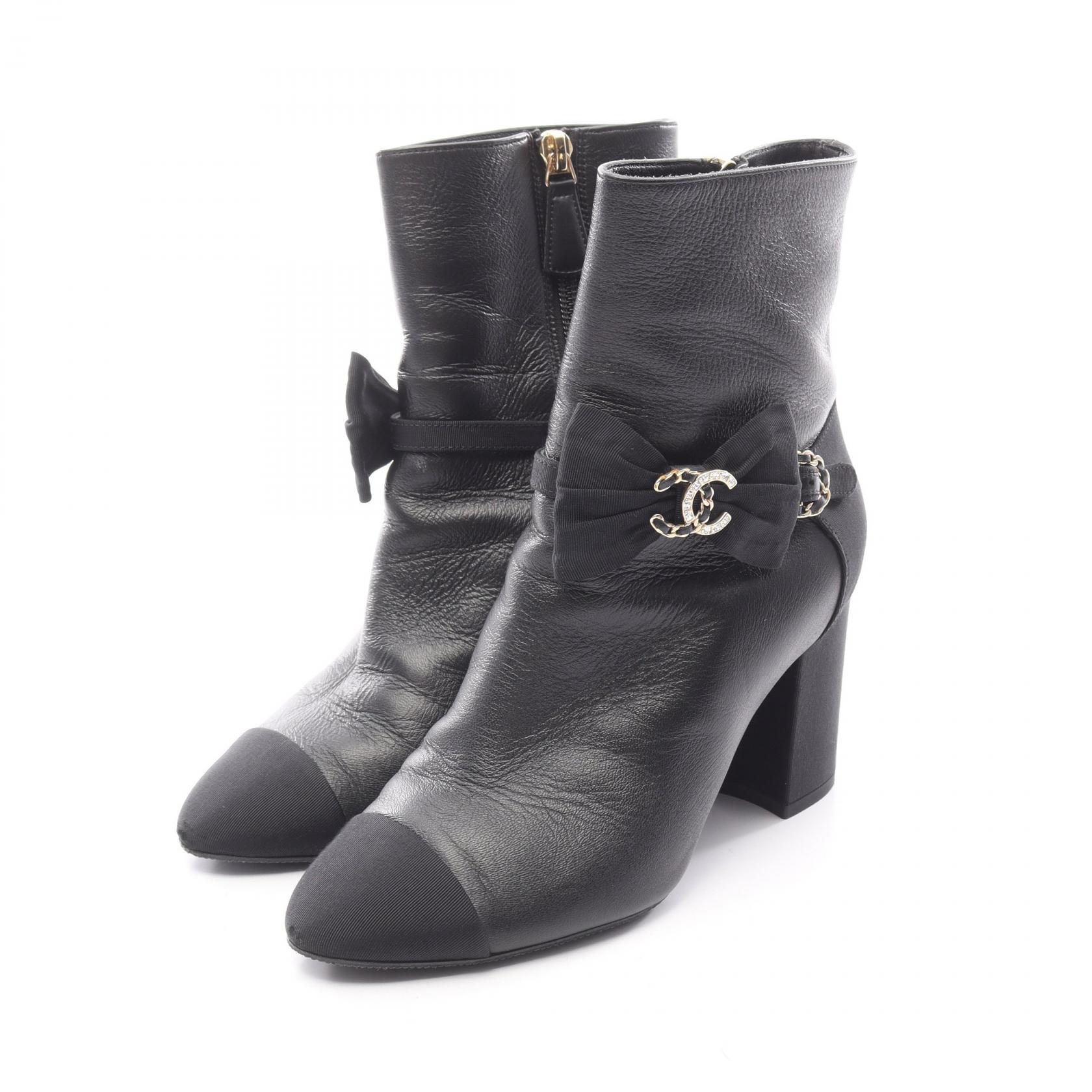 楽天市場】【シャネル】Chanel 24C レザー ココマーク ミドル ブーツ