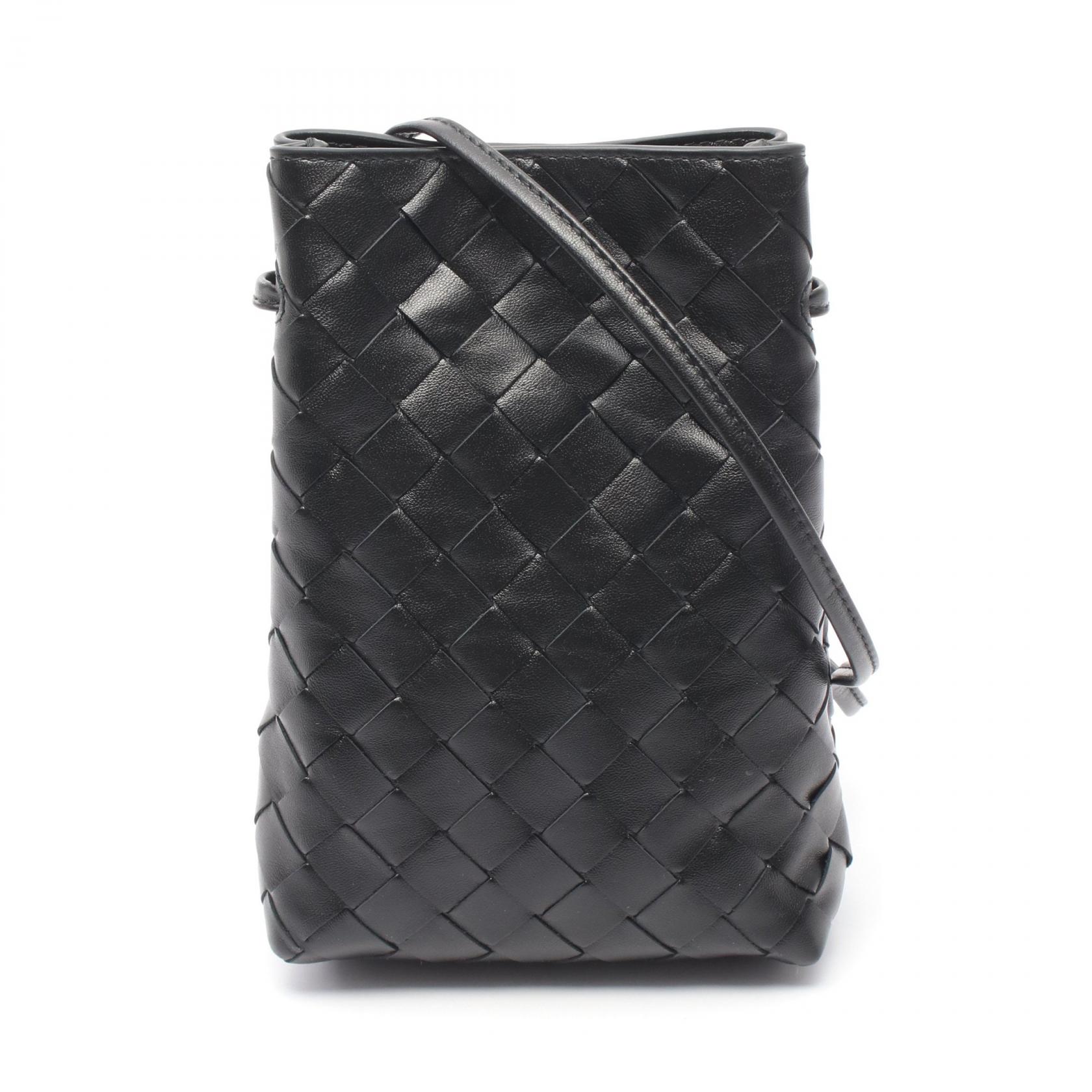 ボッテガヴェネタ BOTTEGA VENETA イントレチャート ショルダーバッグ バッグ レザー ブラック系 827676V3IV08425 【新品】 105,875円