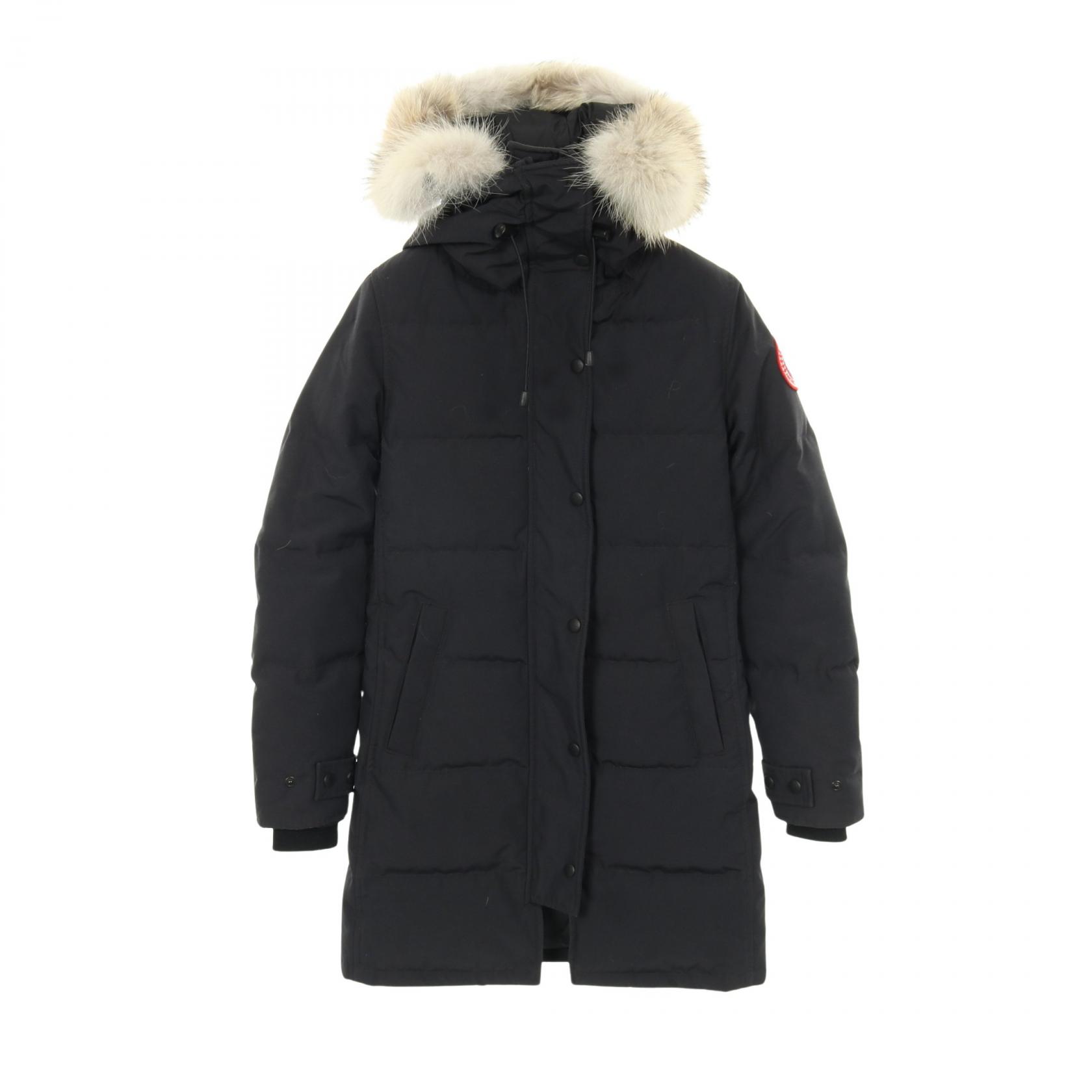 カナダグース CANADA GOOSE MACKENZIE PARKA マッケンジー パーカ ダウンジャケット 衣料品 アウター ナイロン ブラック系 【中古】