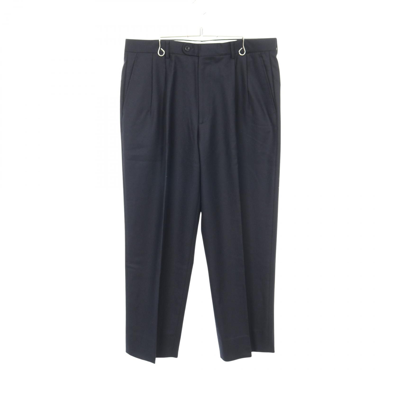 エルメス HERMES パンツ 衣料品 ボトムス ウール ネイビー系 【中古】