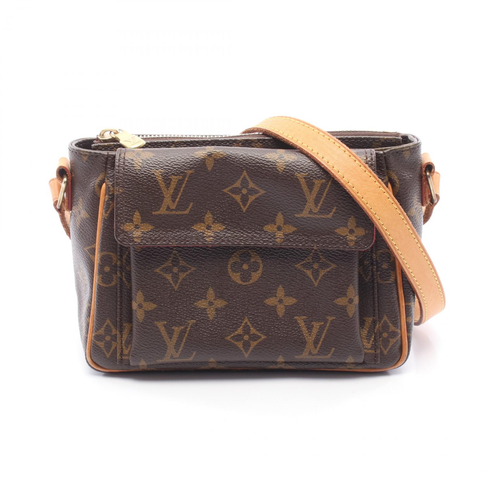 ルイ・ヴィトン LOUIS VUITTON ヴィバシテPM ショルダーバッグ バッグ PVCコーティングキャンバス レザー モノグラム ブラウン系 M51165 【中古】
