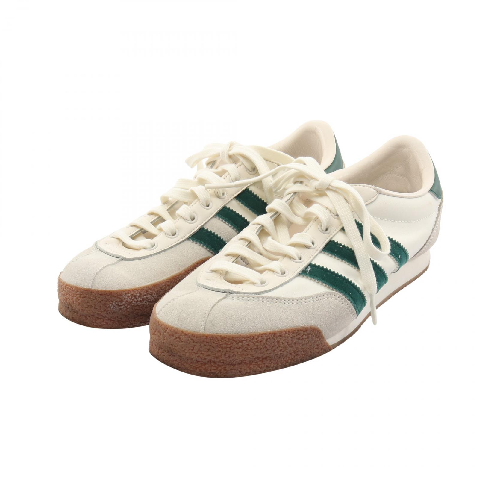 アディダス adidas adidas × LIAM GALLAGHER LG2 SPZL スニーカー 靴 スウェード レザー ファブリック ホワイト系 / グリーン系 IF8358 【中古】