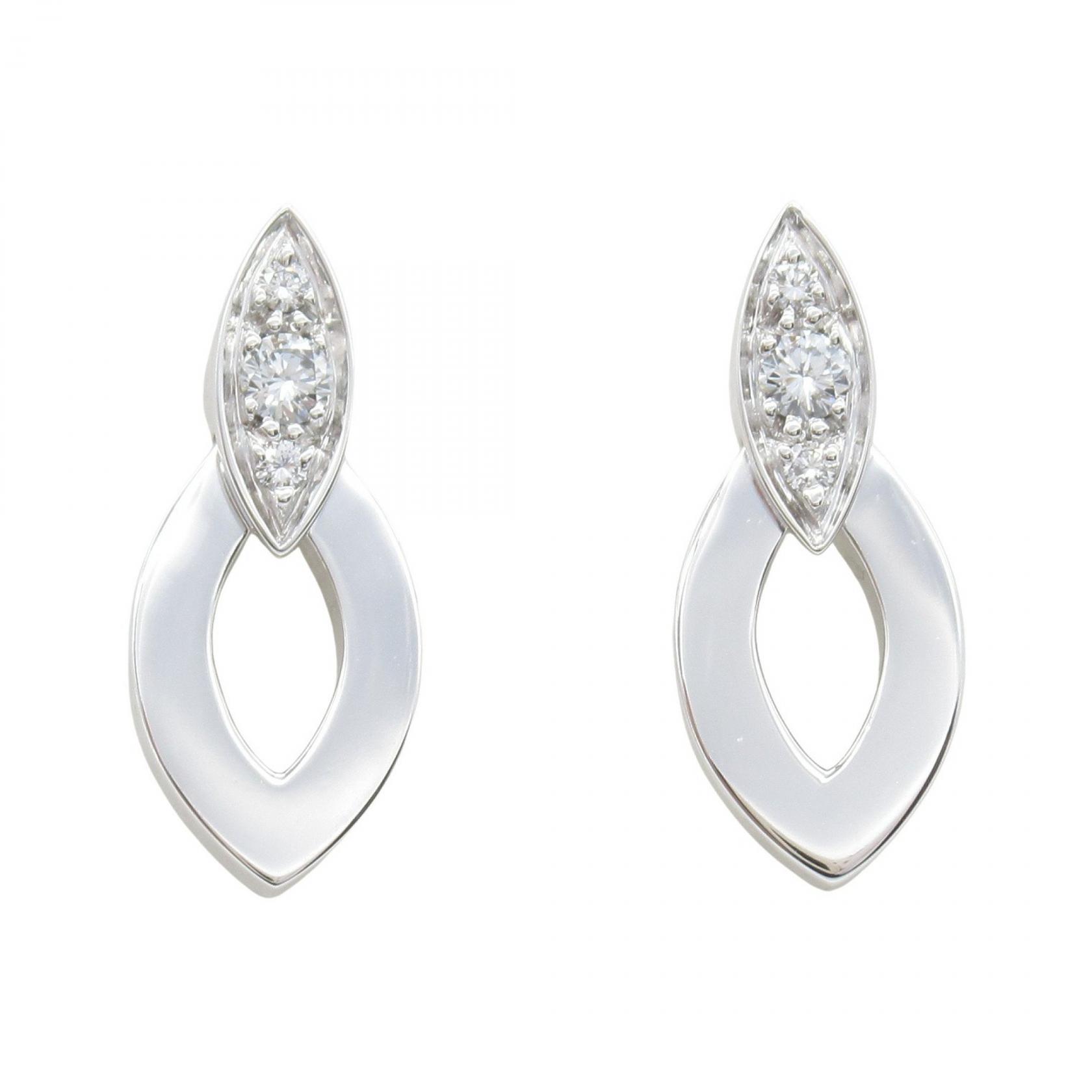 カルティエ CARTIER ディア デア ピアス ダイヤ ピアス ジュエリー K18WG(ホワイトゴールド) ダイヤモンド シルバー系 / クリア系 【中古】