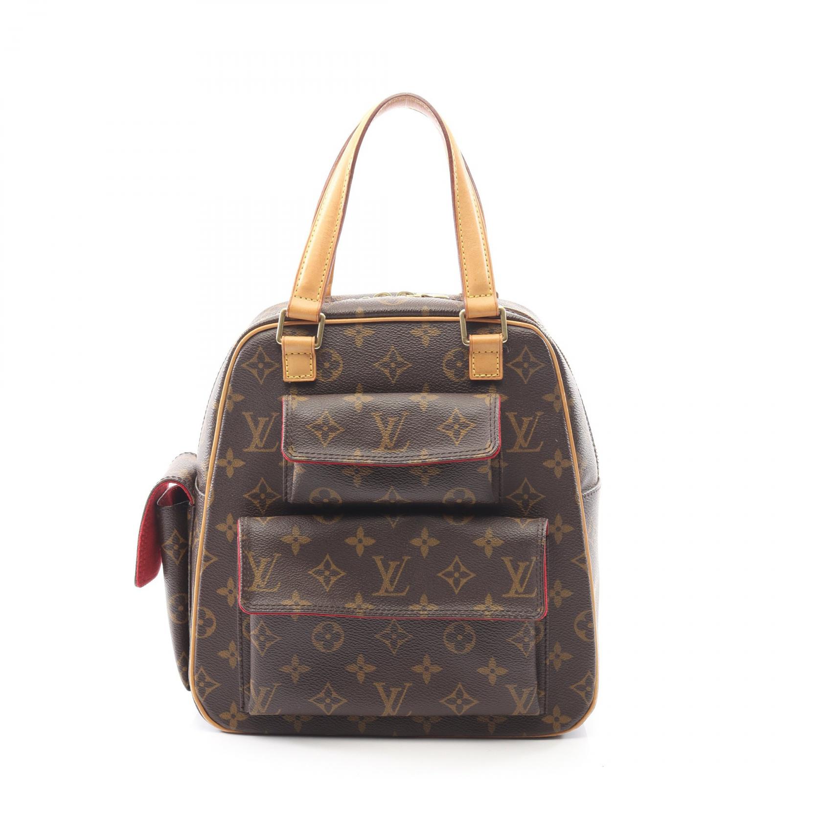 ルイ・ヴィトン LOUIS VUITTON エクサントリシテ ハンドバッグ バッグ PVCコーティングキャンバス レザー モノグラム ブラウン系 M51161 【中古】