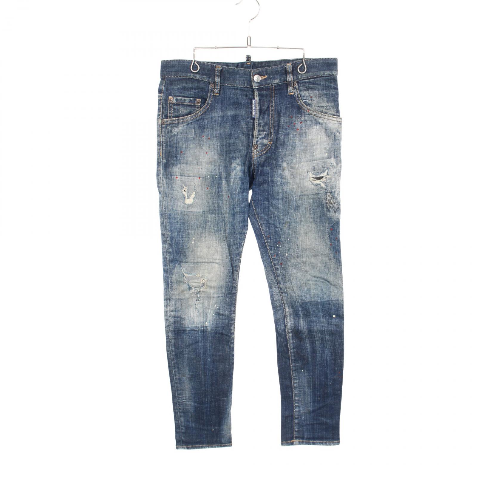 ディースクエアード DSQUARED2 SKATER JEAN デニムパンツ 衣料品 ボトムス コットン ネイビー系 【中古】