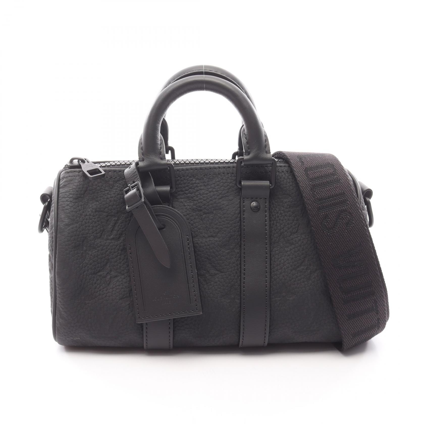 ルイ・ヴィトン LOUIS VUITTON キーポル バンドリエール25 ハンドバッグ バッグ レザー モノグラム・トリヨンレザー ブラック系 M20900 【中古】