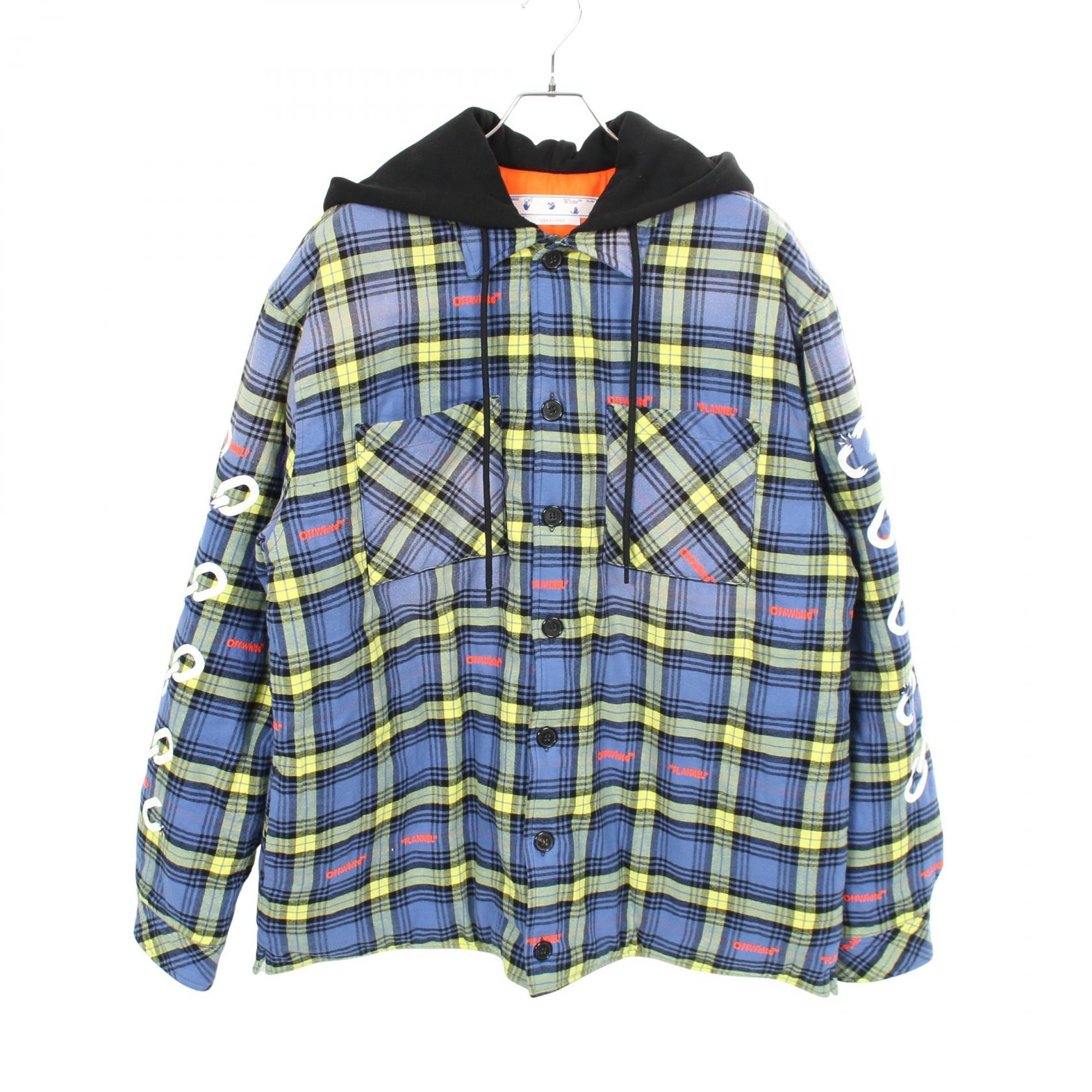 オフホワイト OFF-WHITE スウェットシャツ 衣料品 アウター コットン ブルー系 / イエロー系 / ブラック系 【中古】