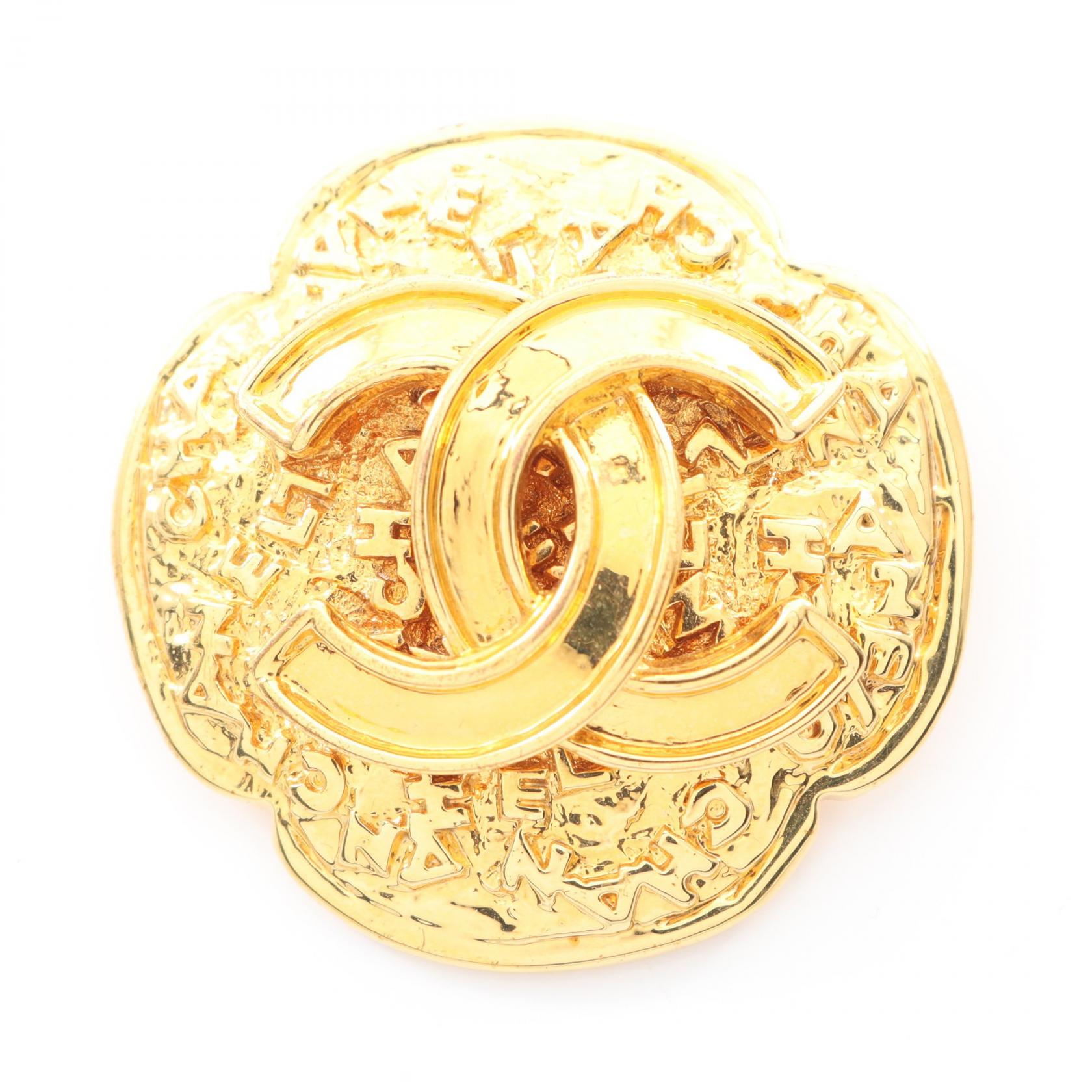 【10%OFFクーポン 7/18 0時～7/21 9:59】シャネル CHANEL ココマーク ブローチ アクセサリー GP（ゴールドメッキ） ゴールド系 【中古】｜RECLO（リクロ）店