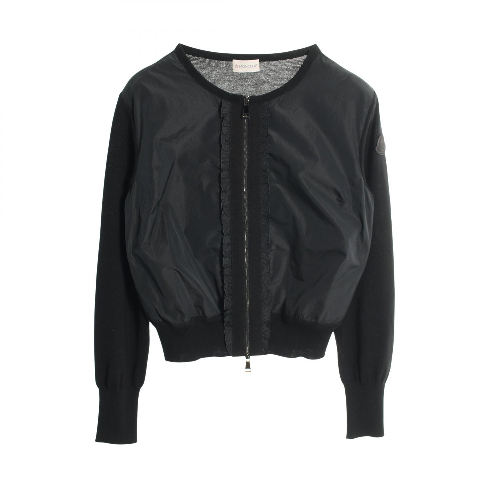 モンクレール MONCLER MONCLER GENIUS 2 1952 LUPETTO カーディガン 衣料品 トップス ウール カシミヤ レディース ベージュ系 / ホワイト系 【中古】 MONCLER - モンクレール MONCLER MONCLER GENIUS 2 1952 LUPETTO